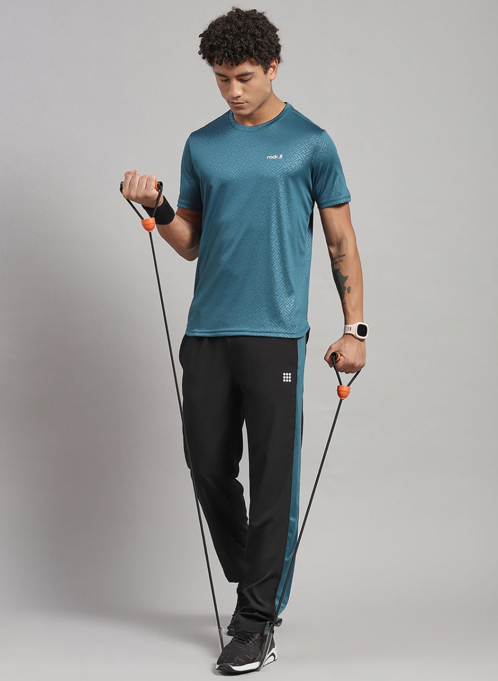 Rock.it Men Blue Solid Lower Set