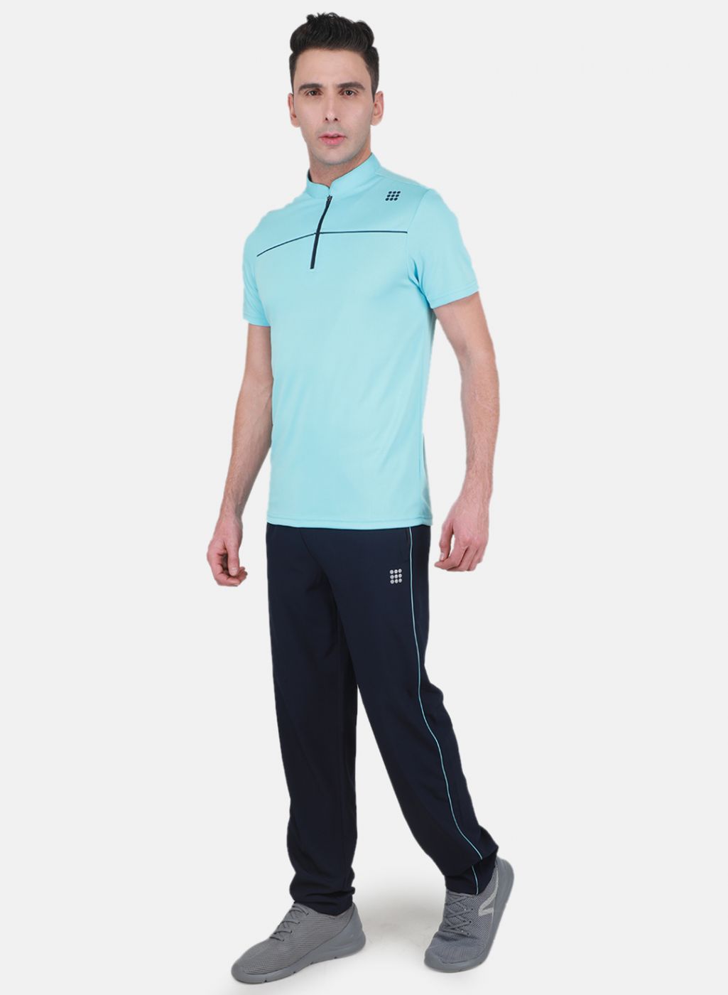 Rock.it Men Blue Self Design Tracksuit
