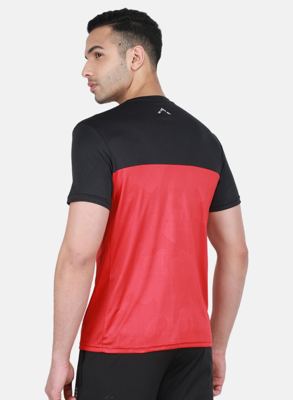 Rock.it Men Red Self Design T-Shirt