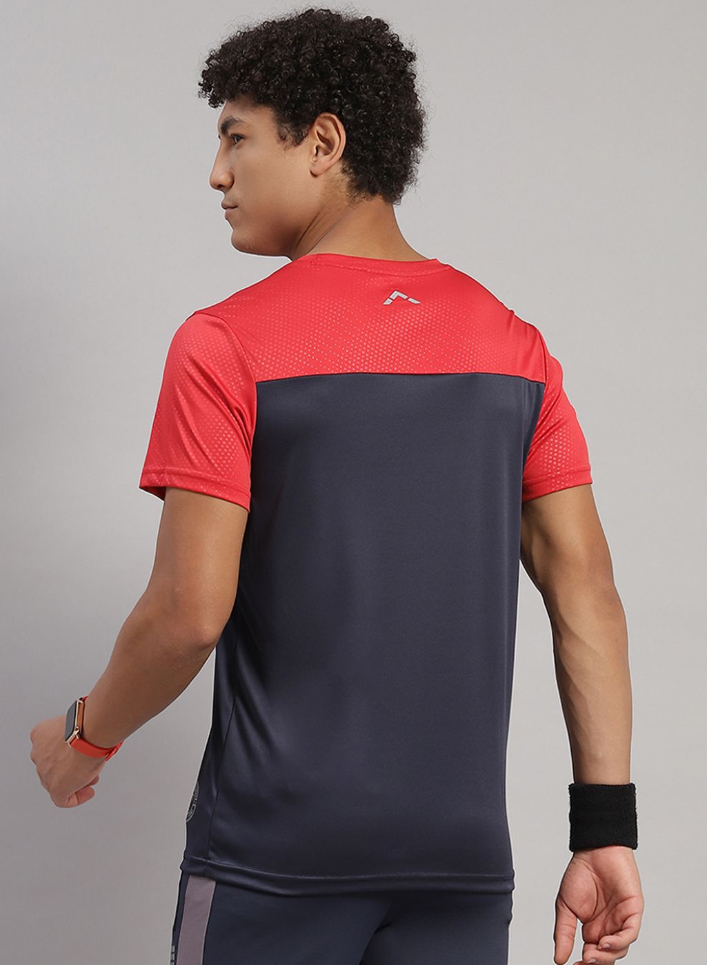 Rock.it Men Navy Blue Solid T-Shirt