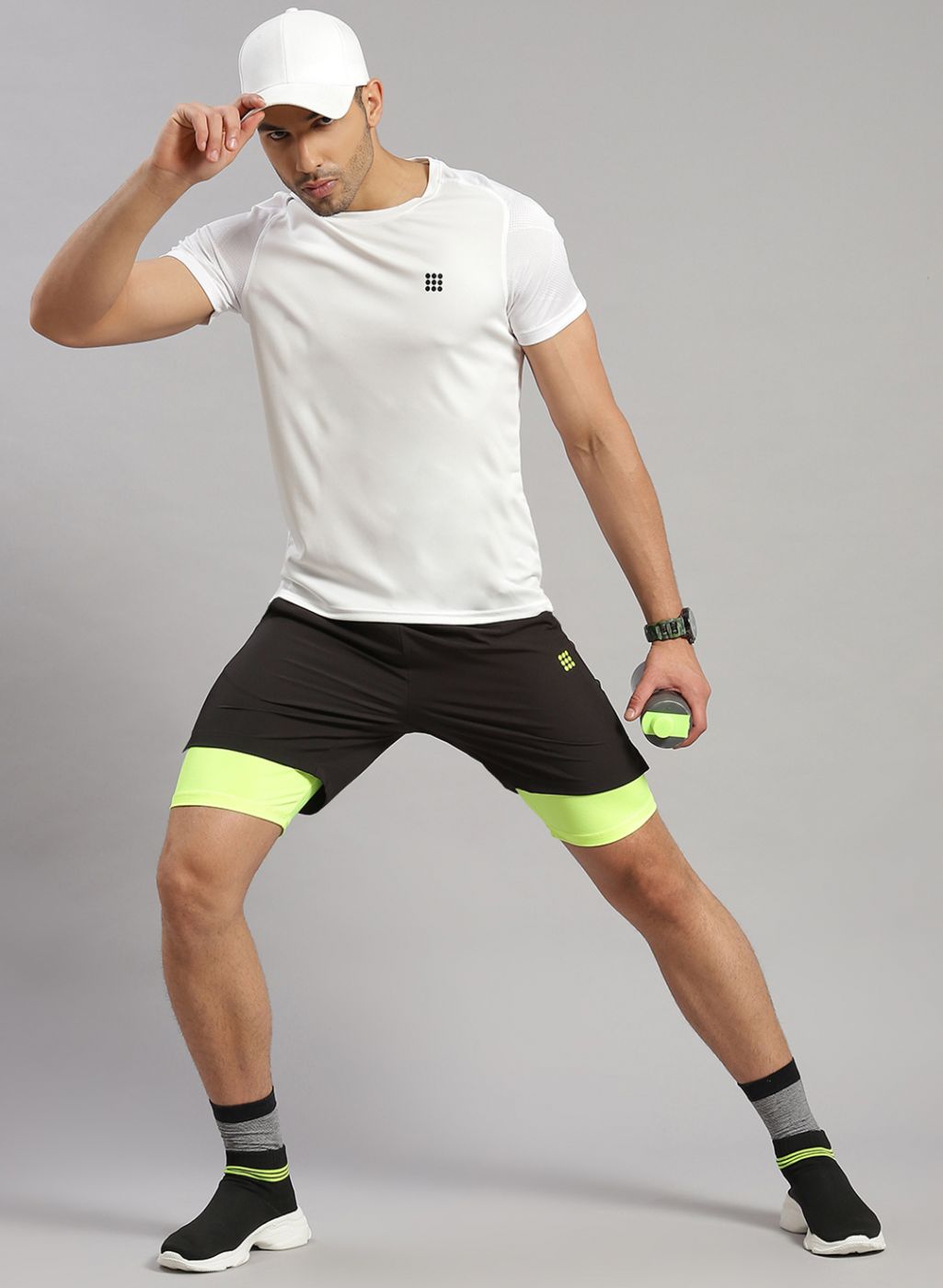 Rock.it Men White Solid T-Shirt