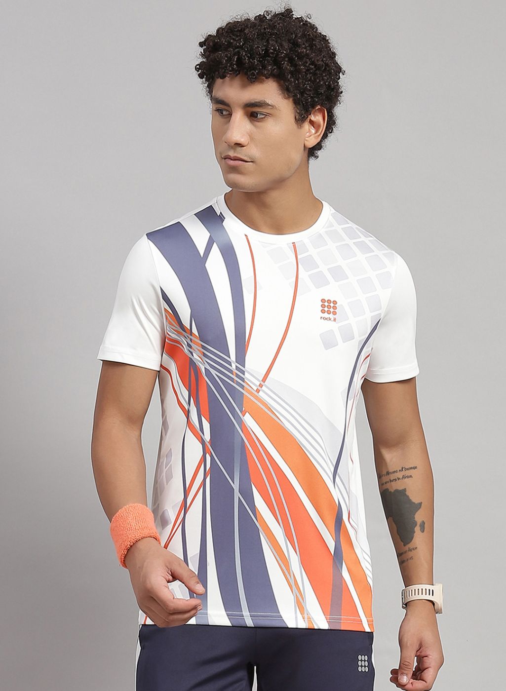 Rock.it Men White Printed T-Shirt