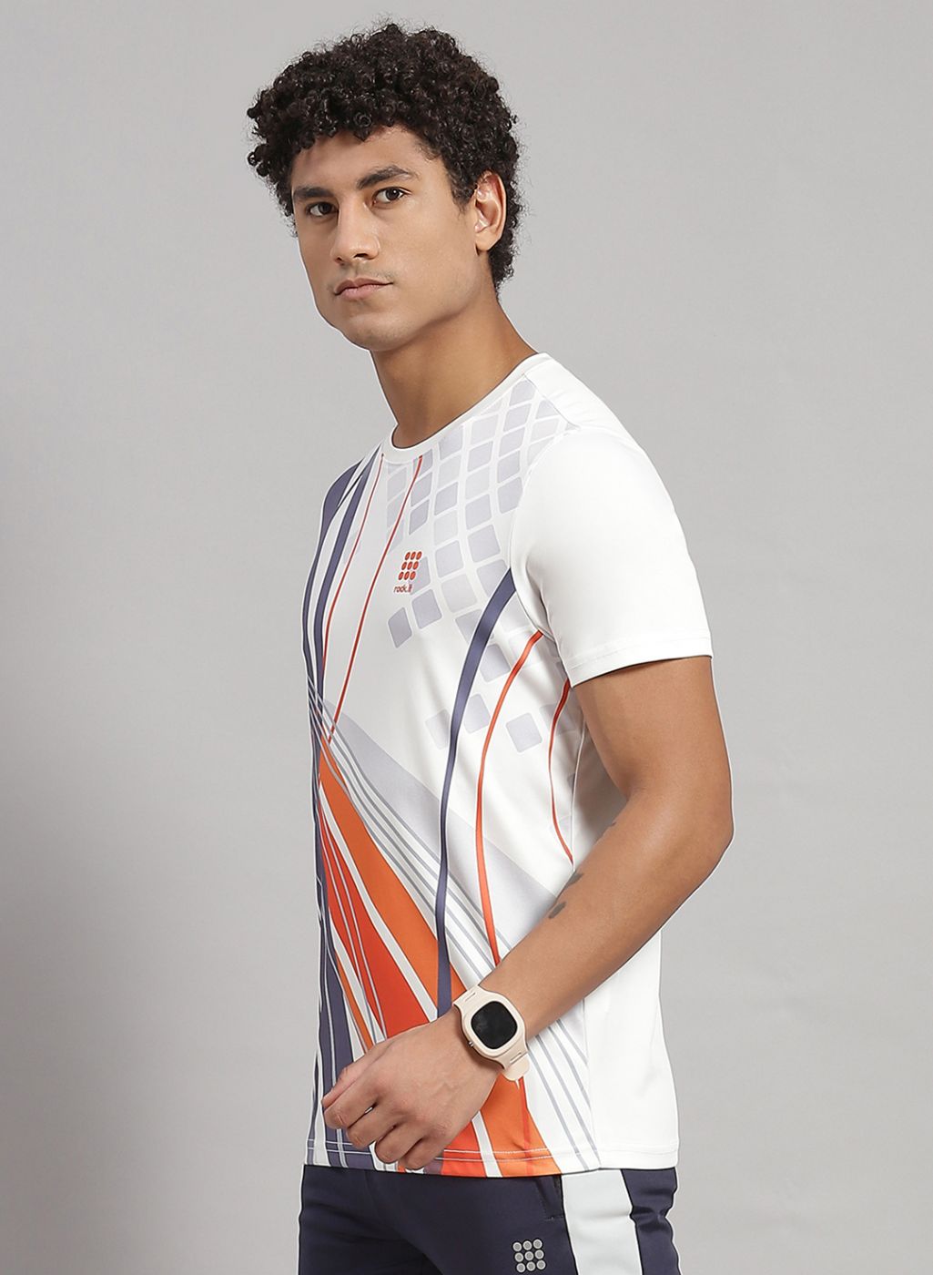 Rock.it Men White Printed T-Shirt