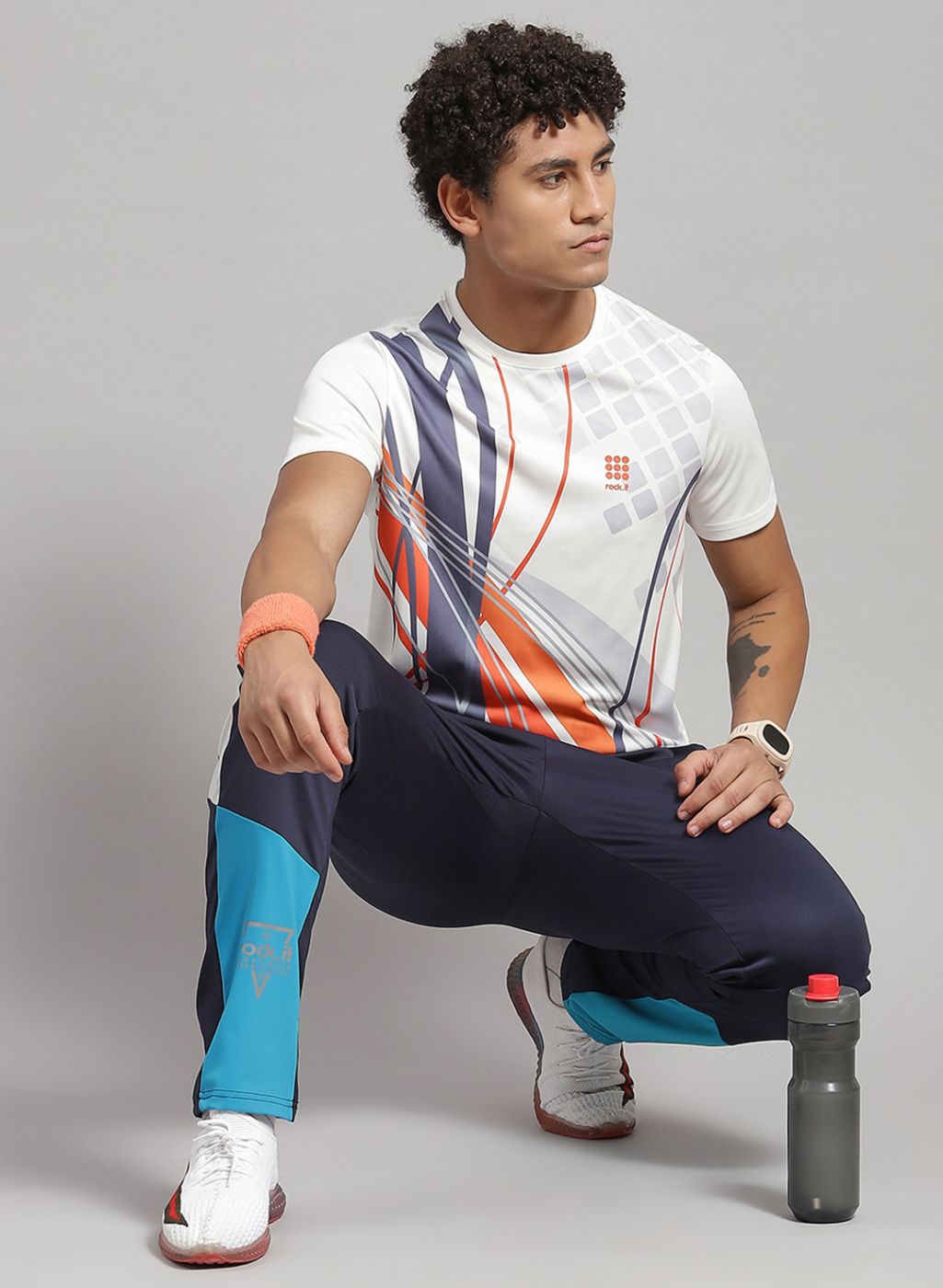 Rock.it Men White Printed T-Shirt