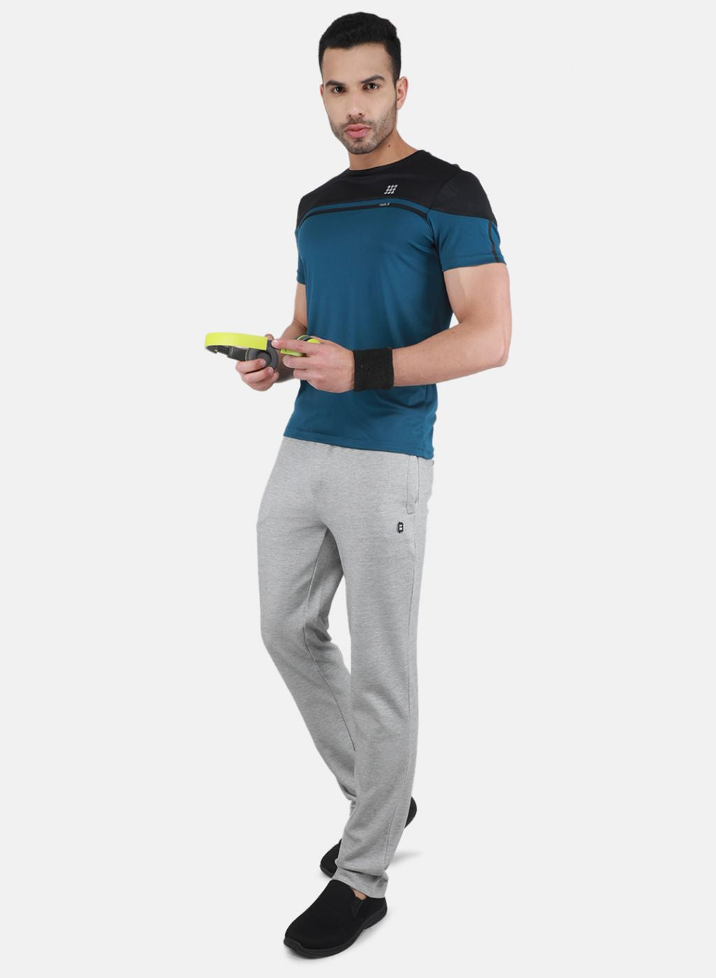 Rock.it Men Blue Solid T-Shirt