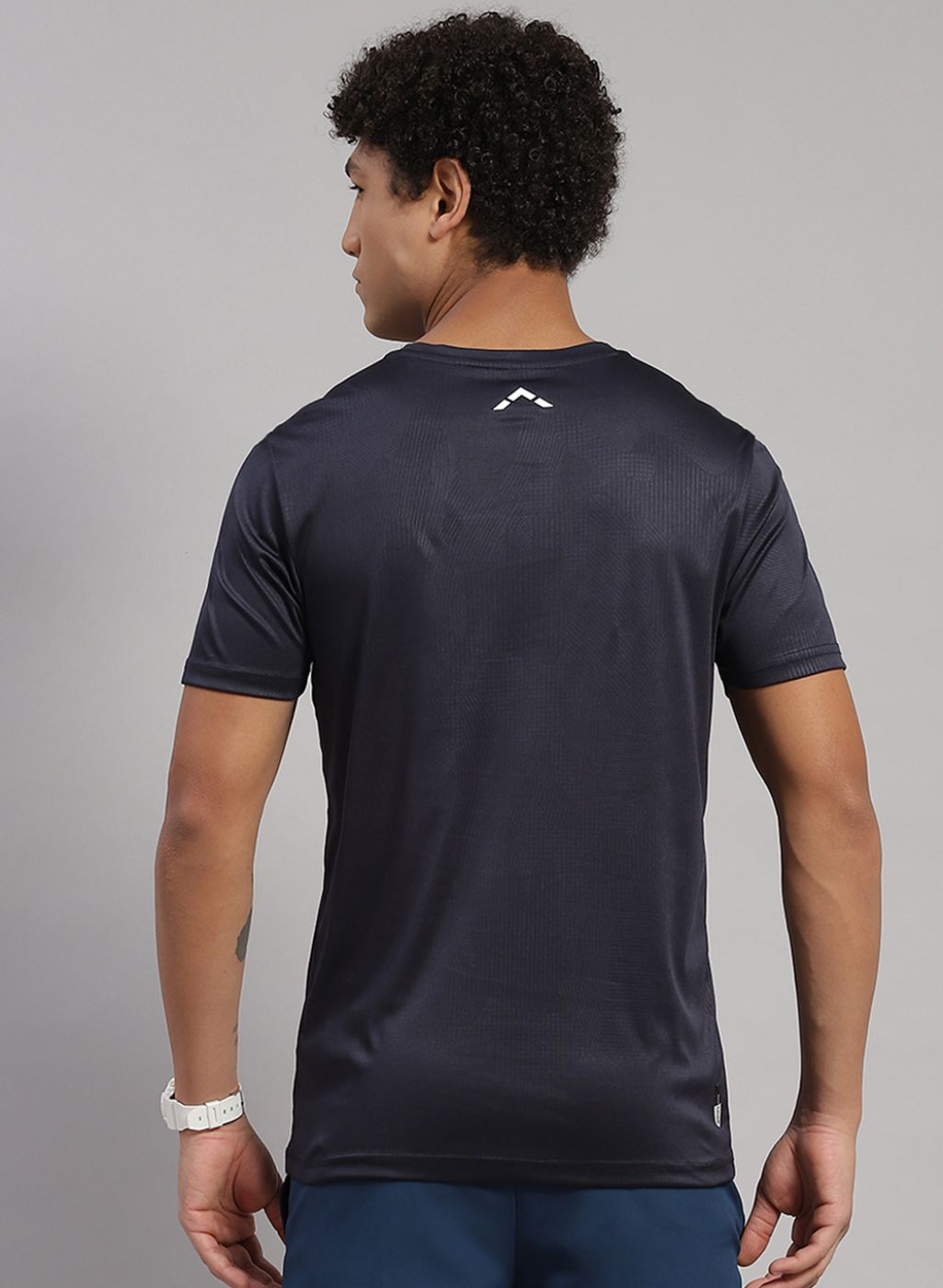 Rock.it Men Grey Solid T-Shirt