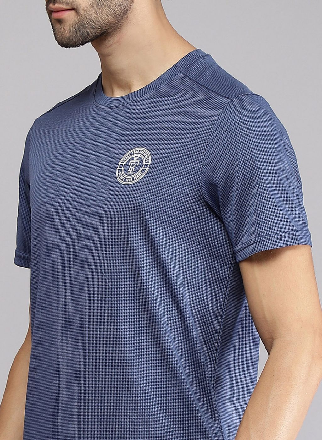 Rock.it Men Blue Printed T-Shirt