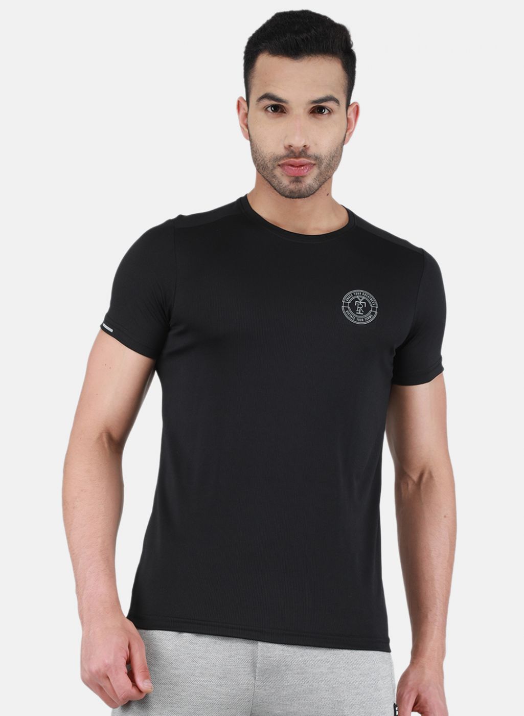 Rock.it Men Black Printed T-Shirt