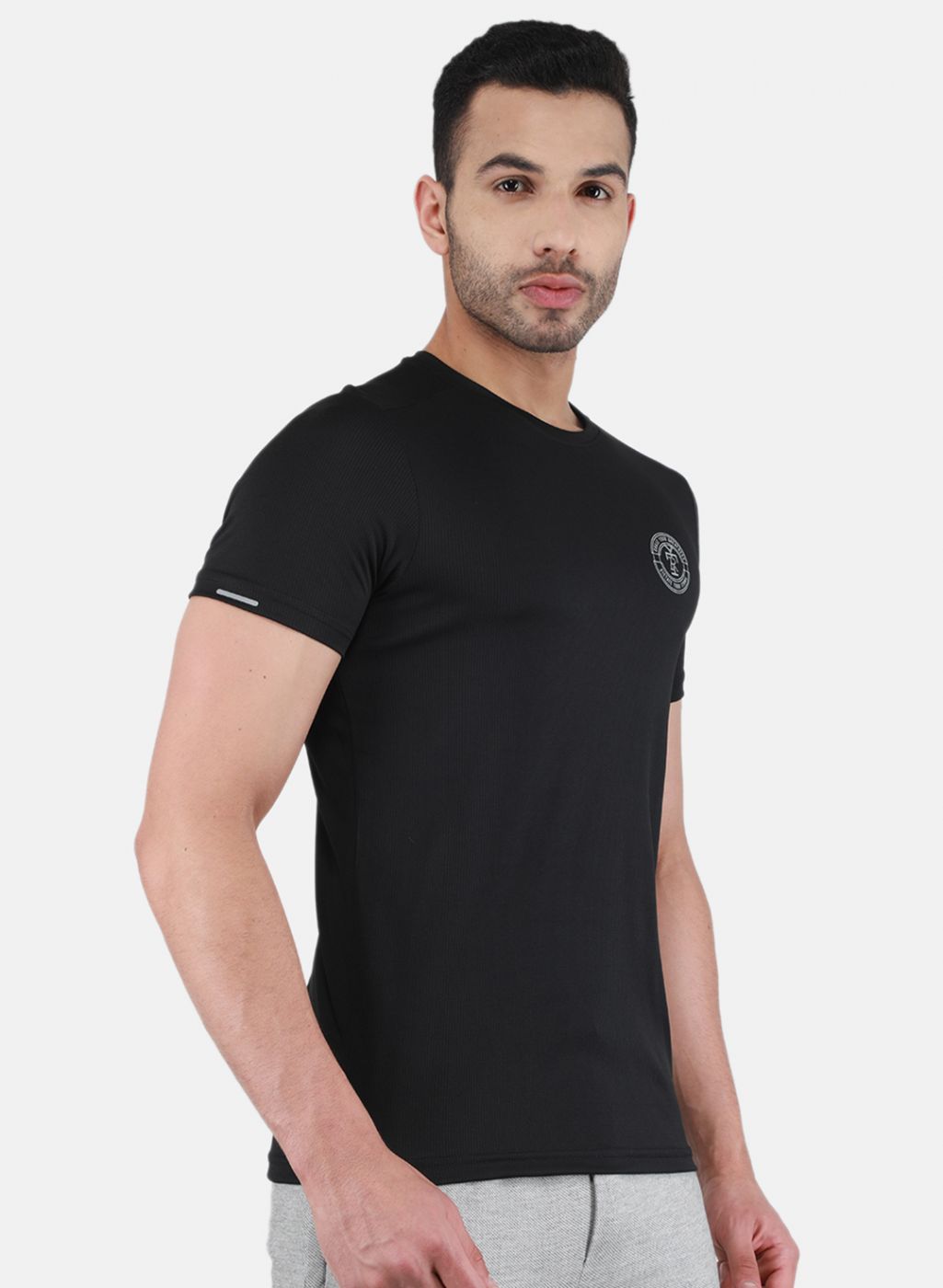 Men Black Printed T-Shirt