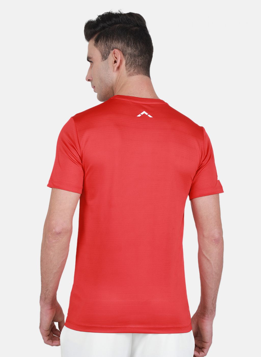 Rock.it Men Red Self Design T-Shirt