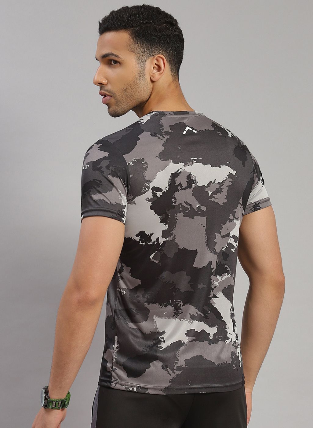 Rock.it Men Grey Printed T-Shirt