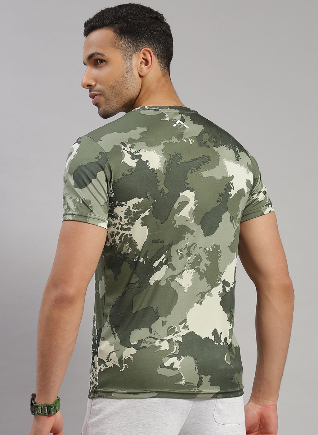 Rock.it Men Green Printed T-Shirt