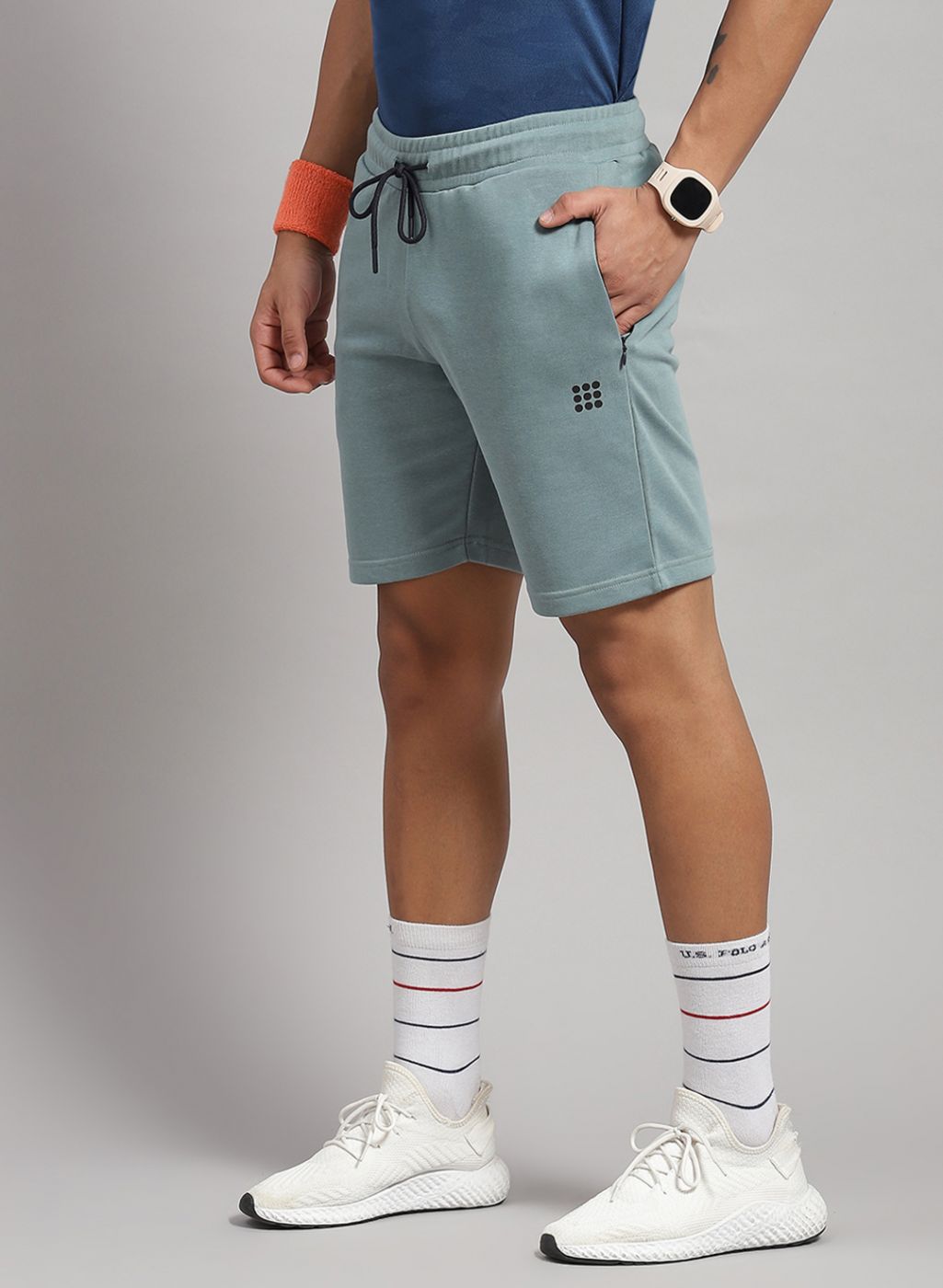 Rock.it Men Blue Solid T-Shirt