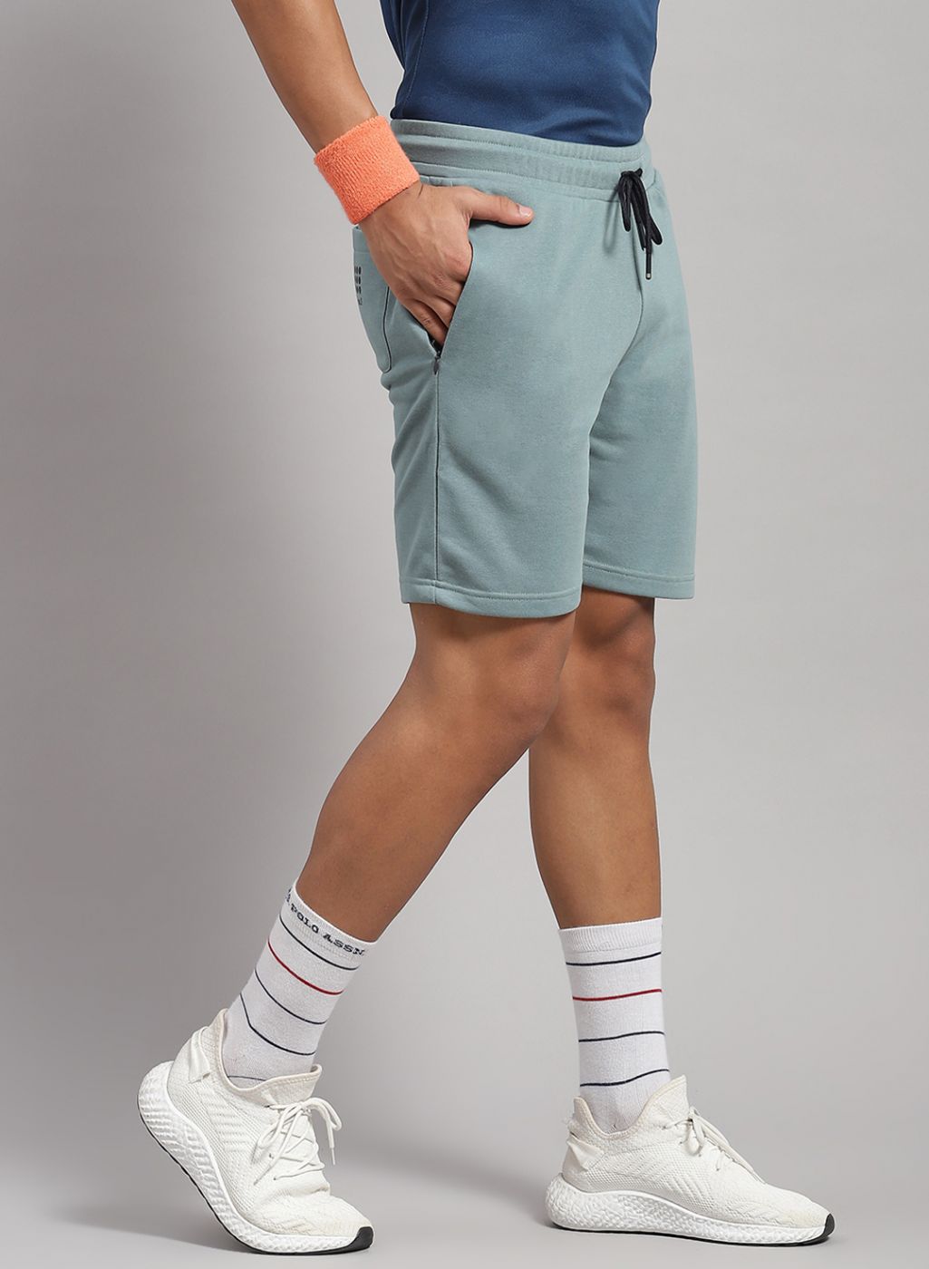 Rock.it Men Blue Solid T-Shirt