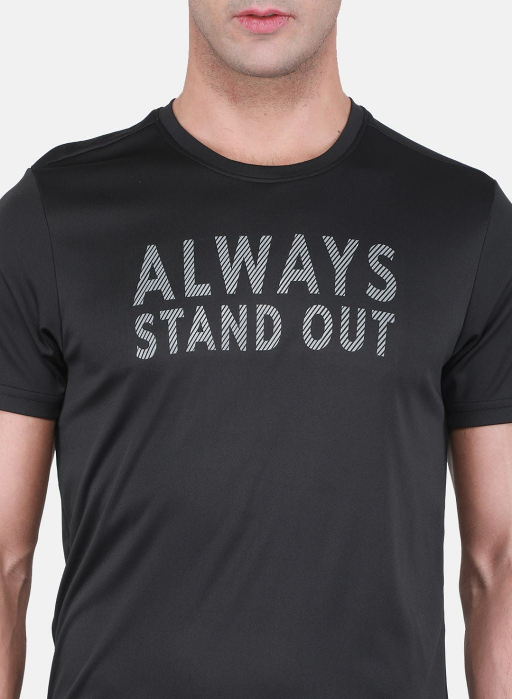 Rock.it Men Black Printed T-Shirt