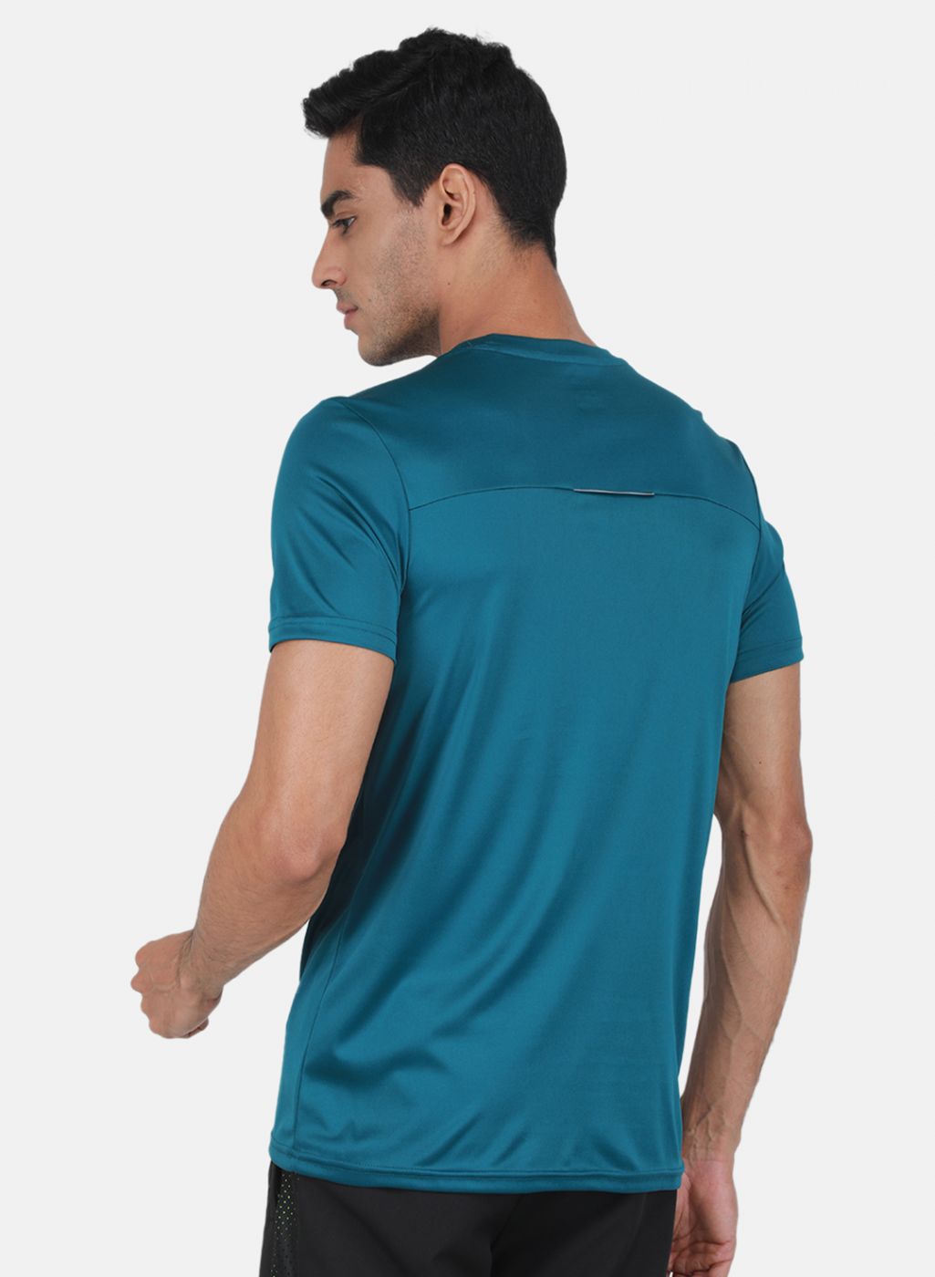 Rock.it Men Teal Blue Printed T-Shirt