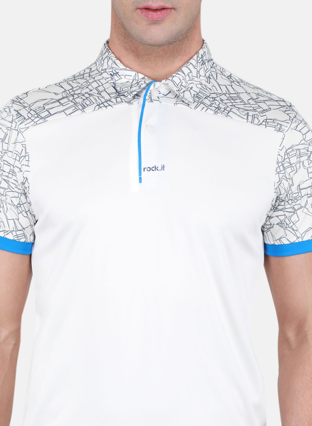 Rock.it Men White Printed T-Shirt
