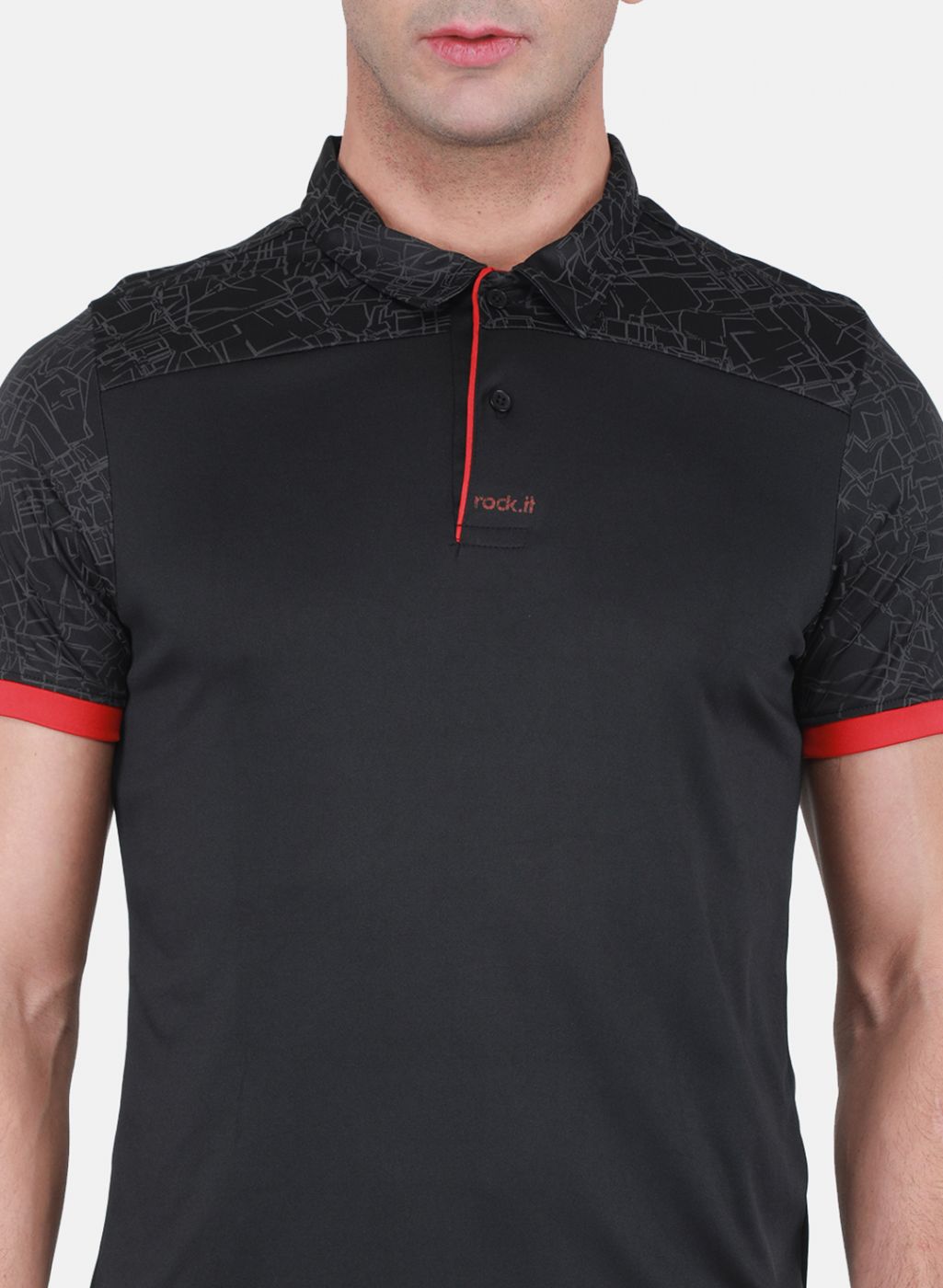 Rock.it Men Black Printed T-Shirt