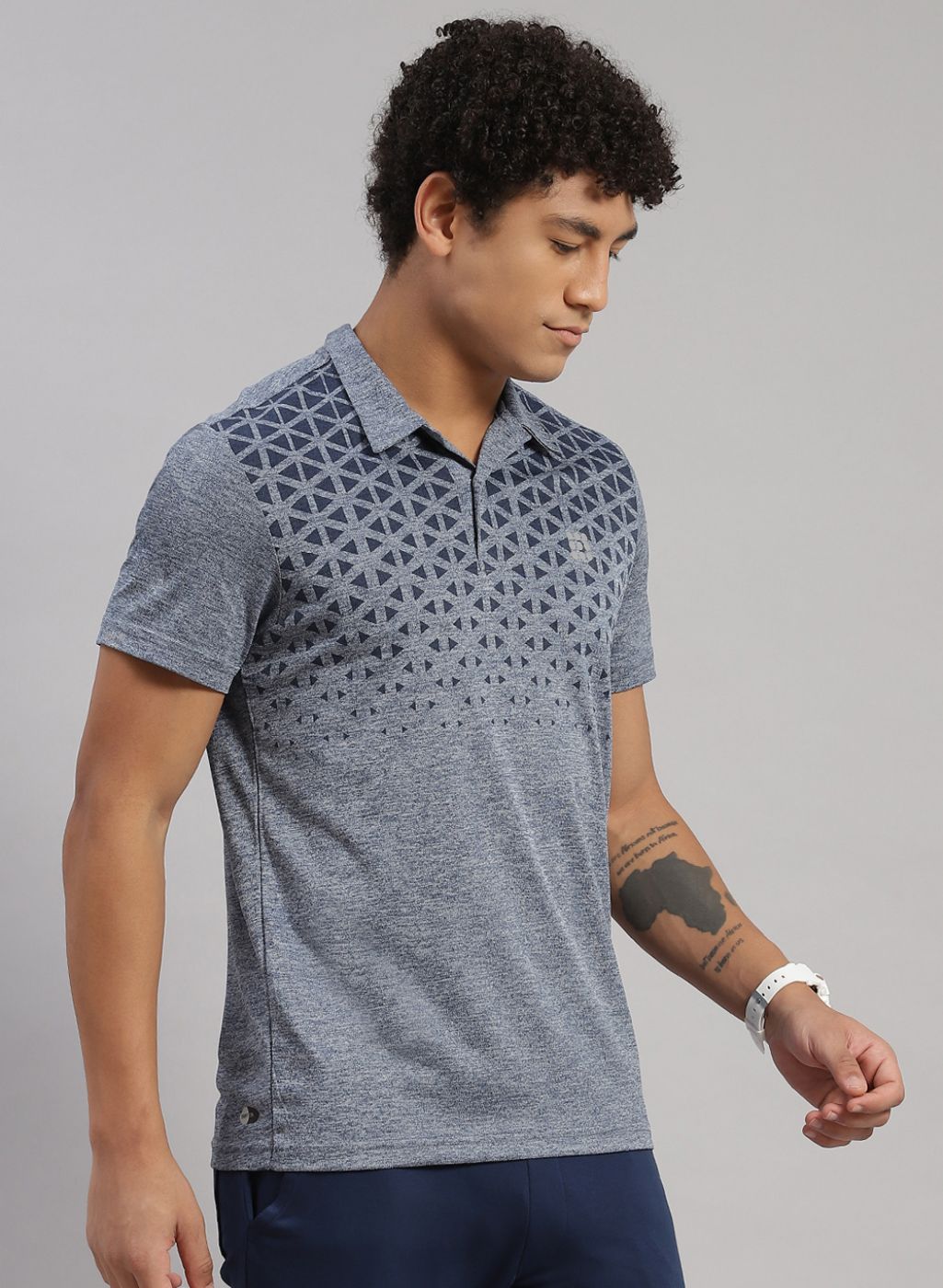 Rock.it Men Blue Printed T-Shirt