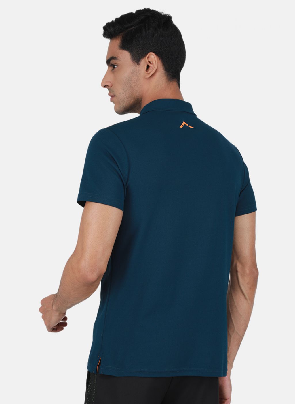 Rock.it Men Teal Blue Solid T-Shirt