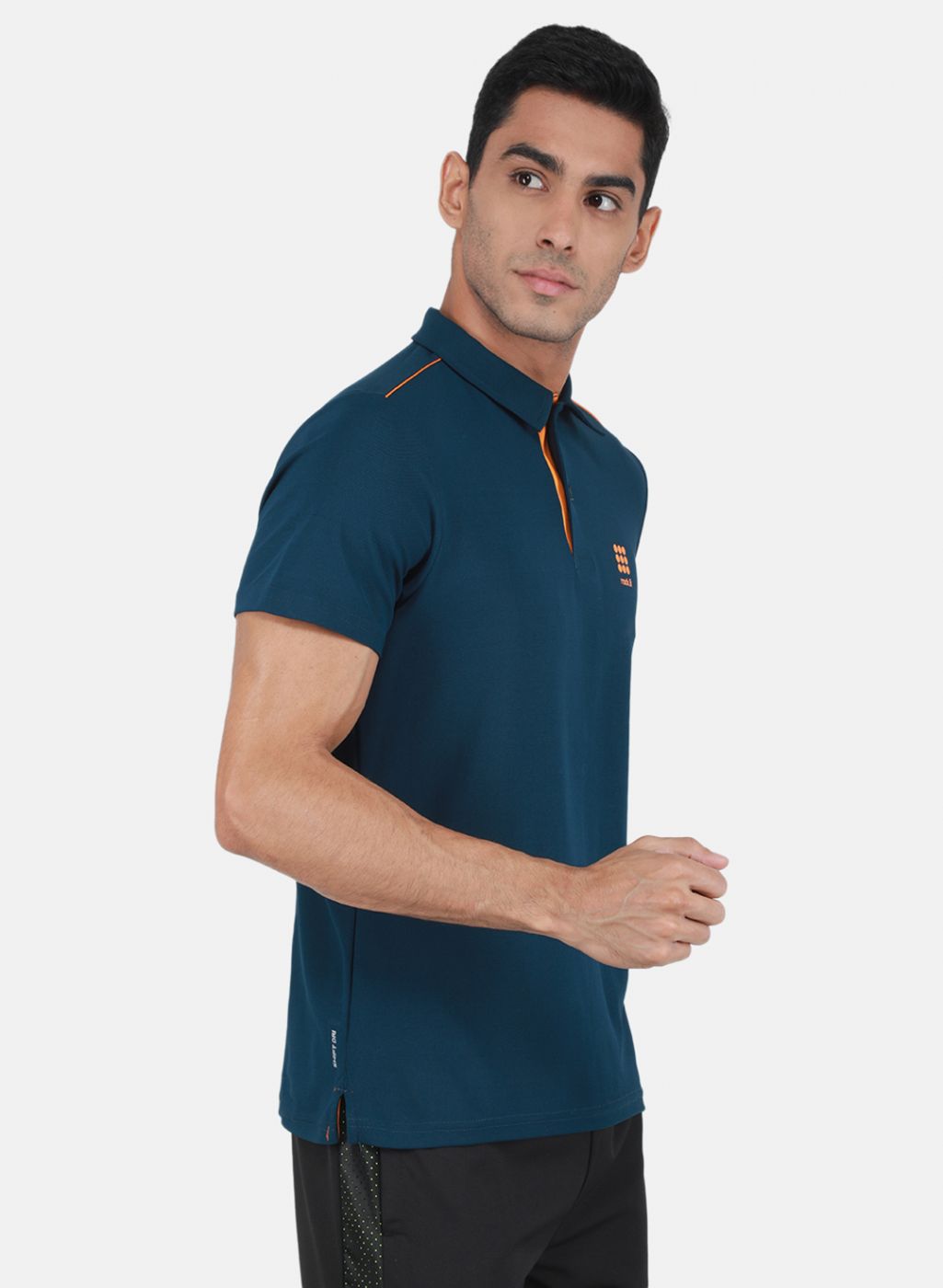 Rock.it Men Teal Blue Solid T-Shirt