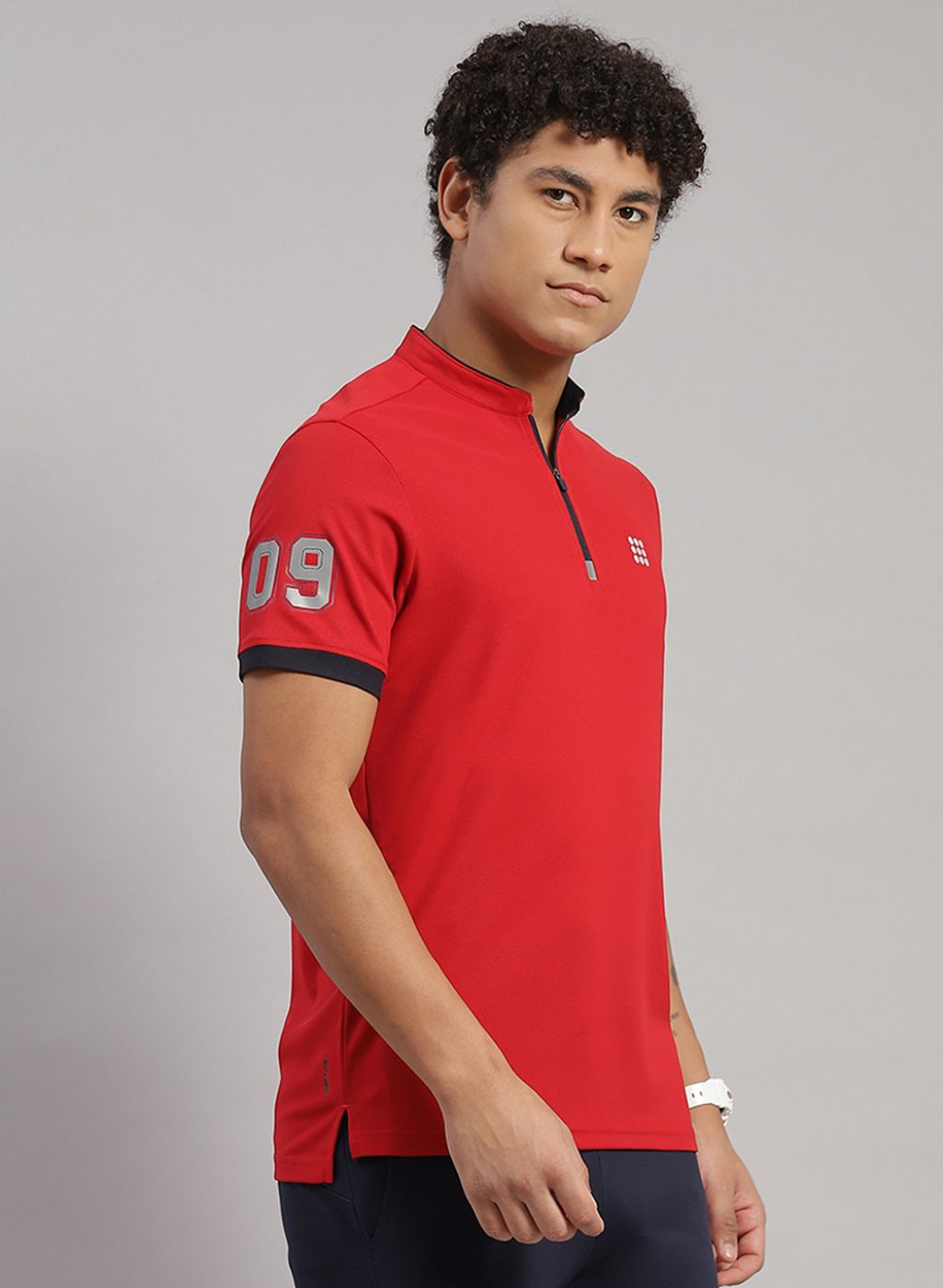 Rock.it Men Red Solid T-Shirt