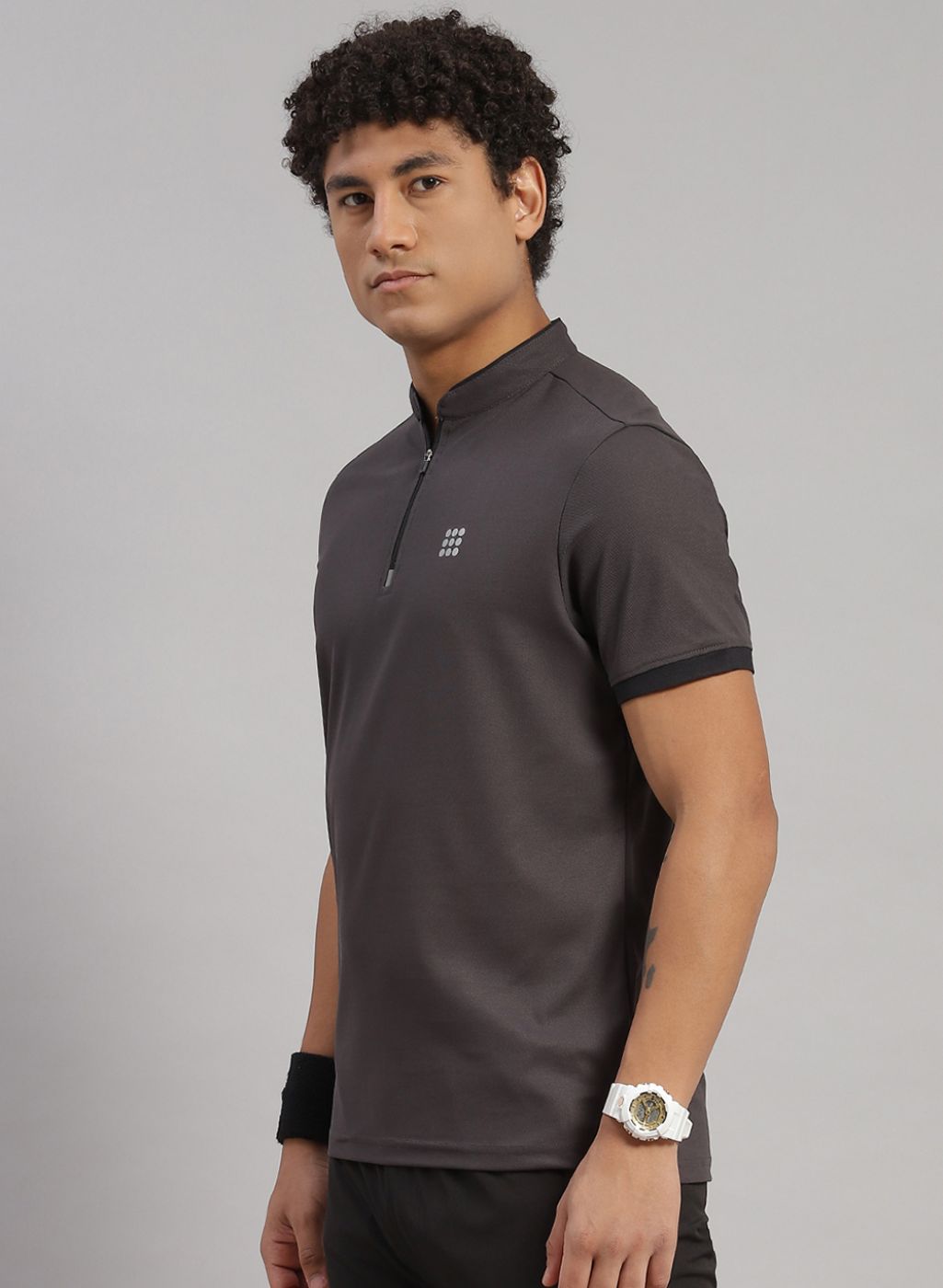 Rock.it Men Blue Solid T-Shirt