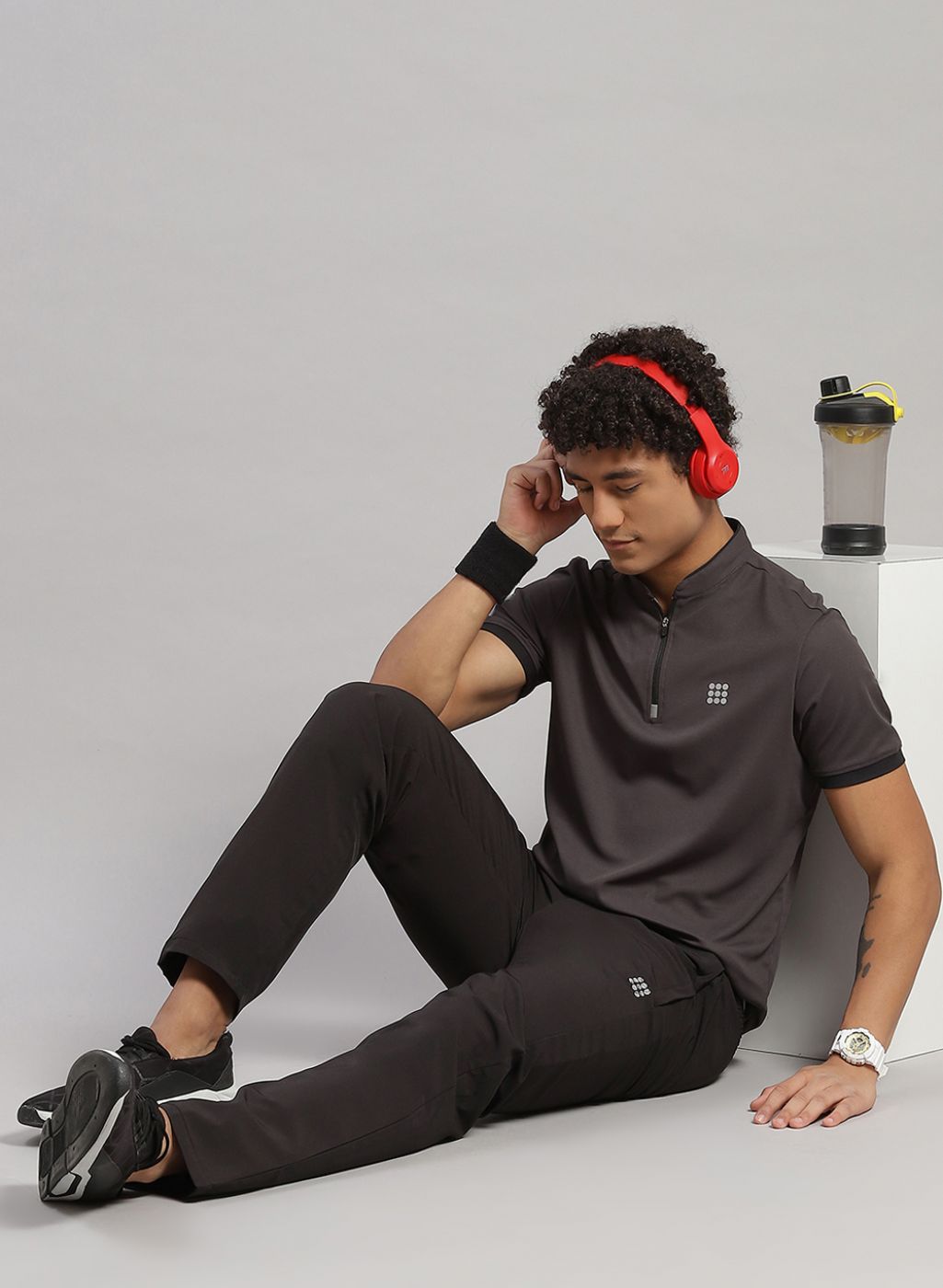 Rock.it Men Blue Solid T-Shirt