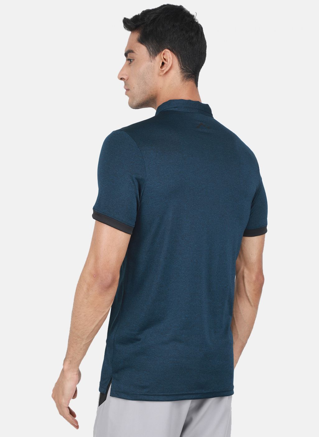 Rock.it Men Navy Blue Solid T-Shirt