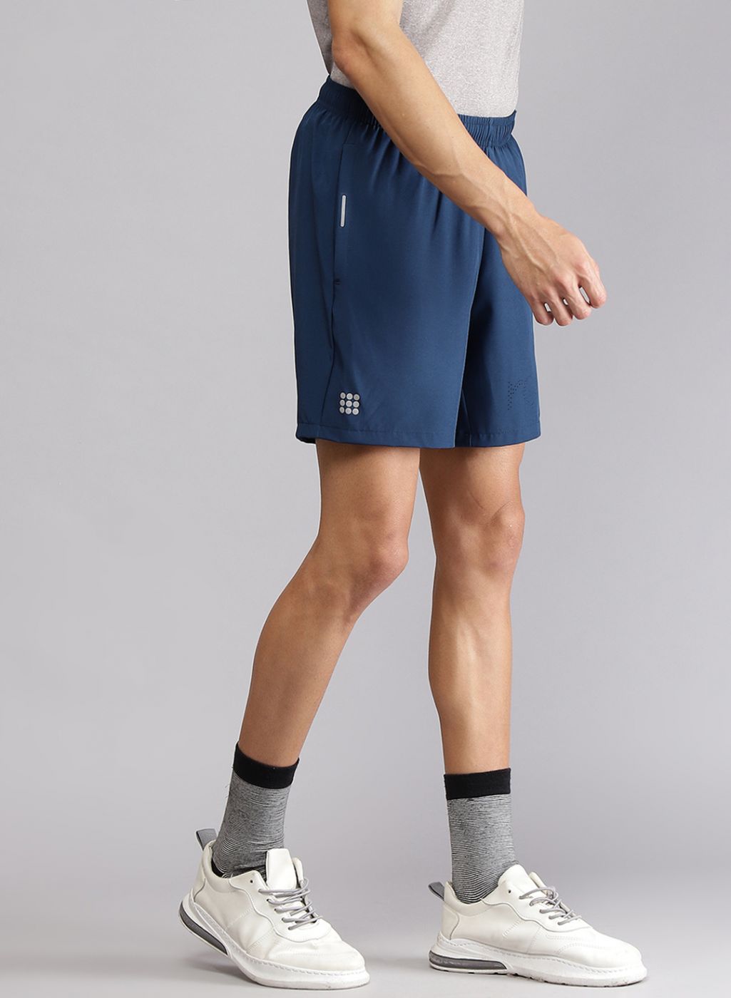 Rock.it Men Teal Blue Solid Short