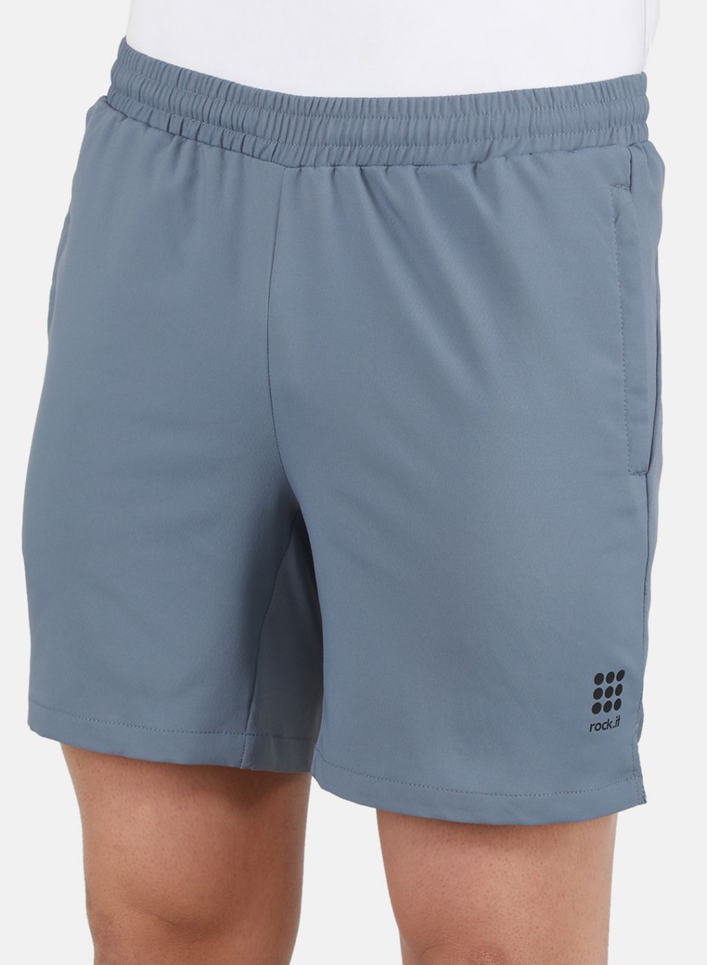 Rock.it Men Grey Self Design Short
