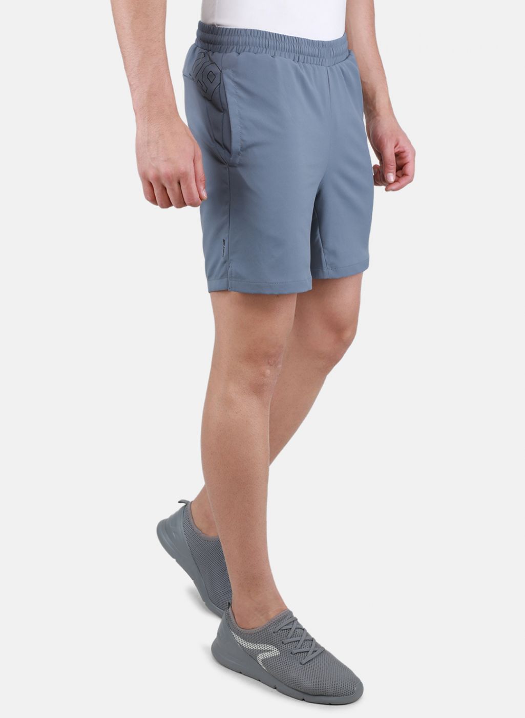 Rock.it Men Grey Self Design Short