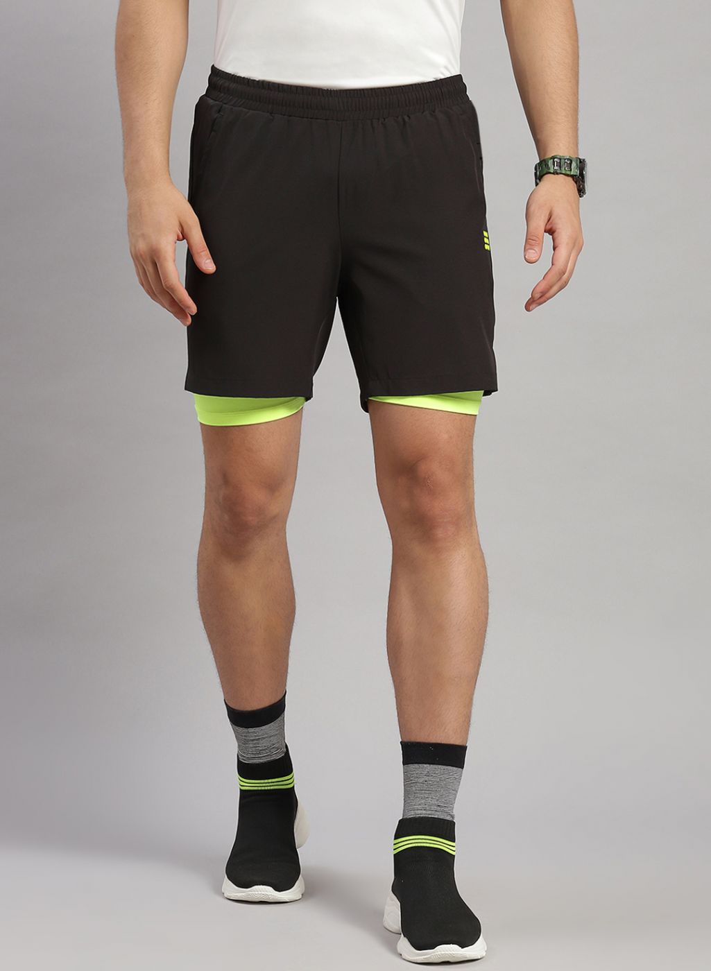 Rock.it Men Black Solid Short