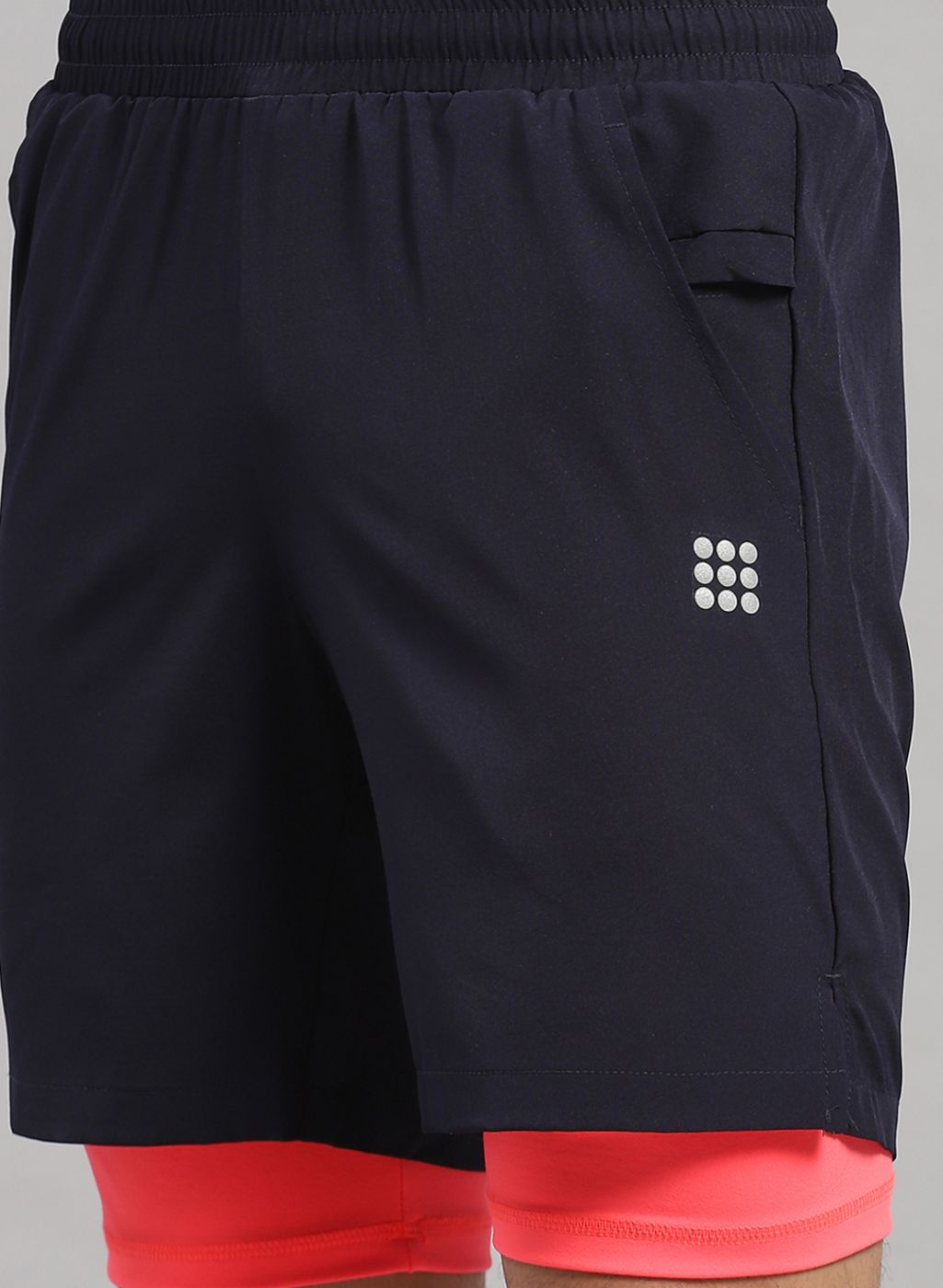 Rock.it Men Navy Blue Solid Short