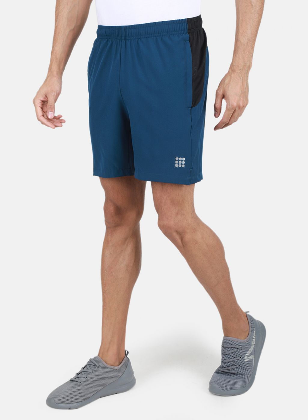 Rock.it Men Teal Blue Solid Short