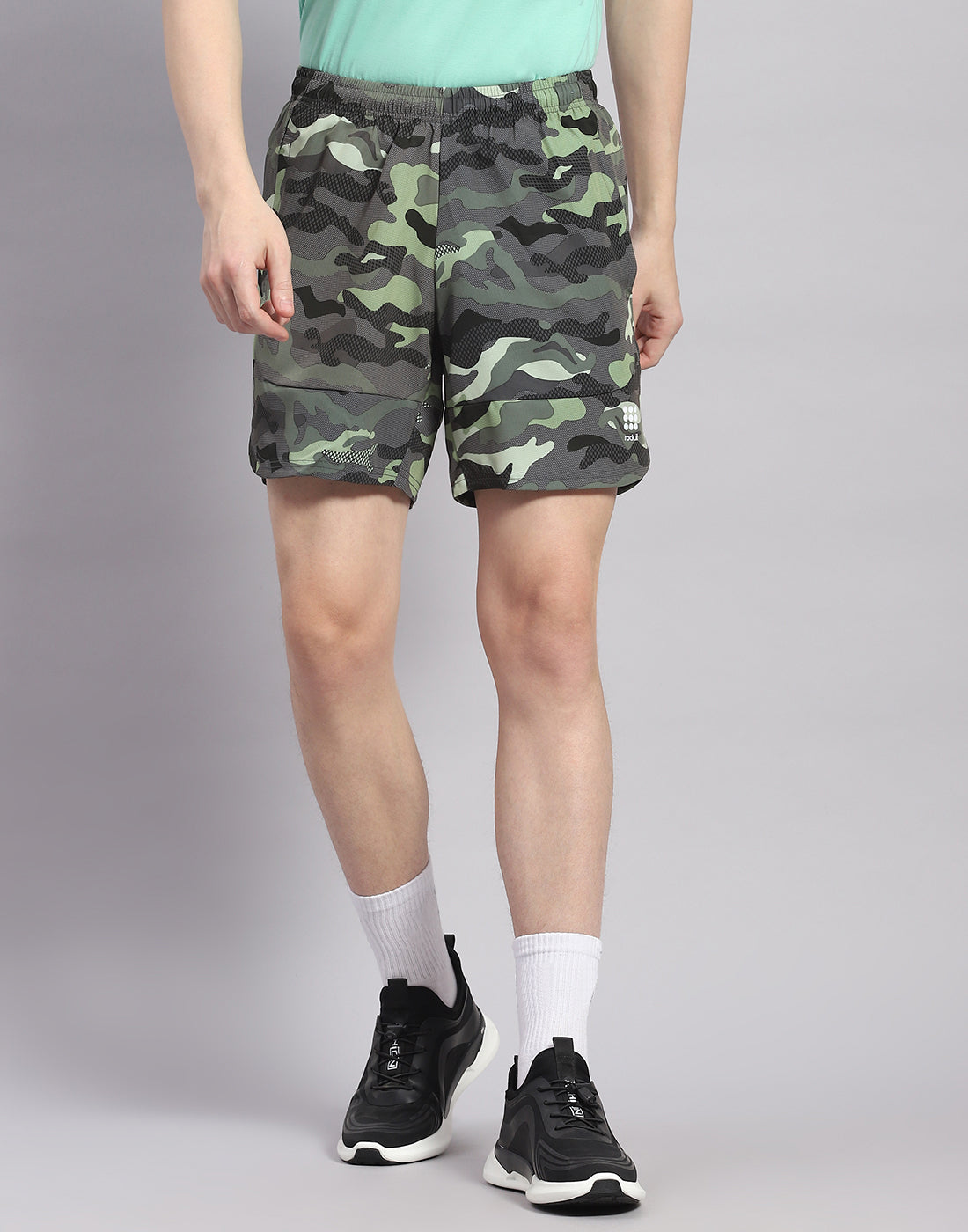 Rock.it Men Green Printed Short