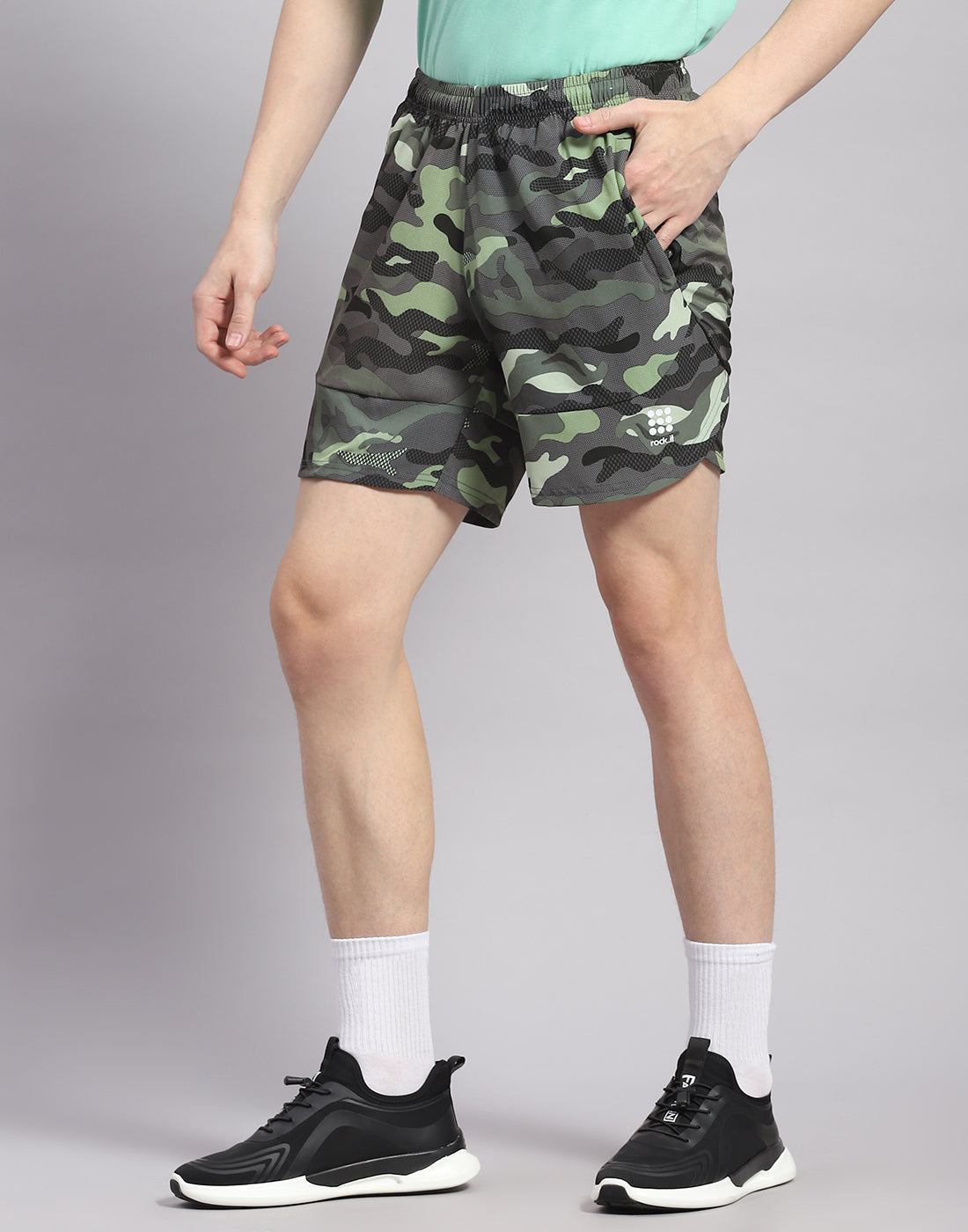 Rock.it Men Green Printed Short