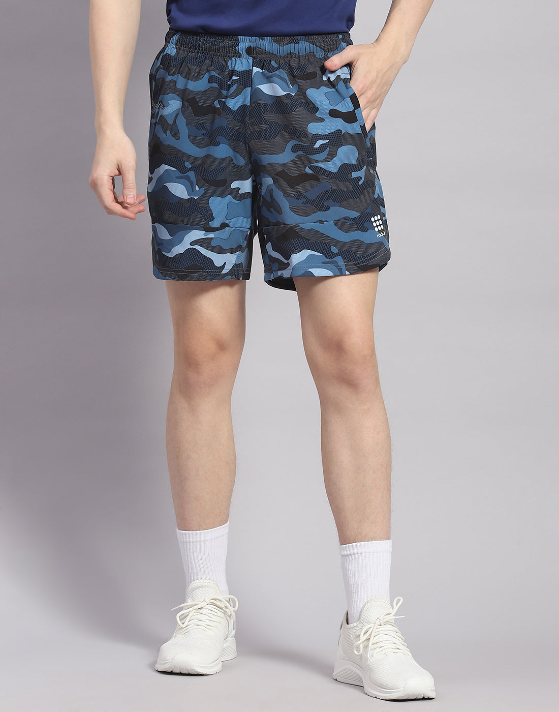 Rock.it Men Blue Printed Short