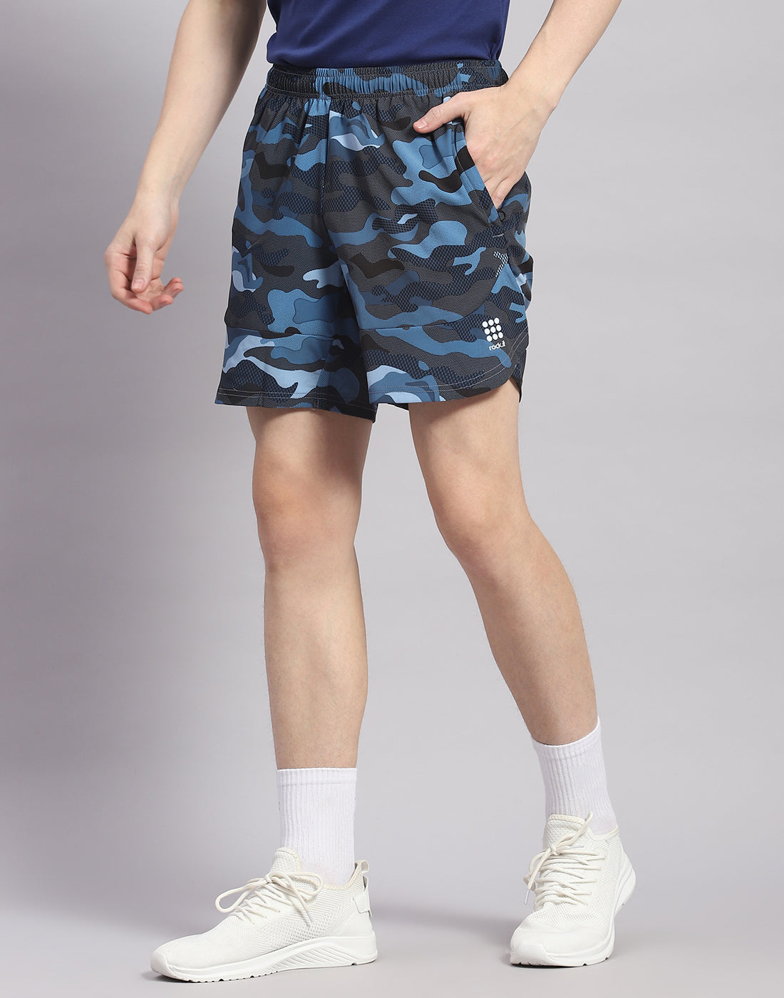 Rock.it Men Blue Printed Short