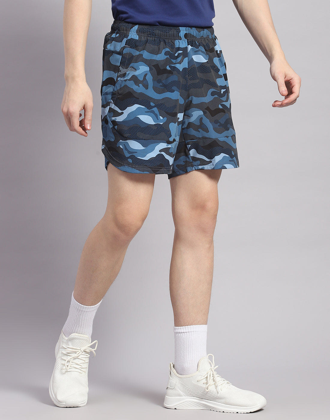 Rock.it Men Blue Printed Short