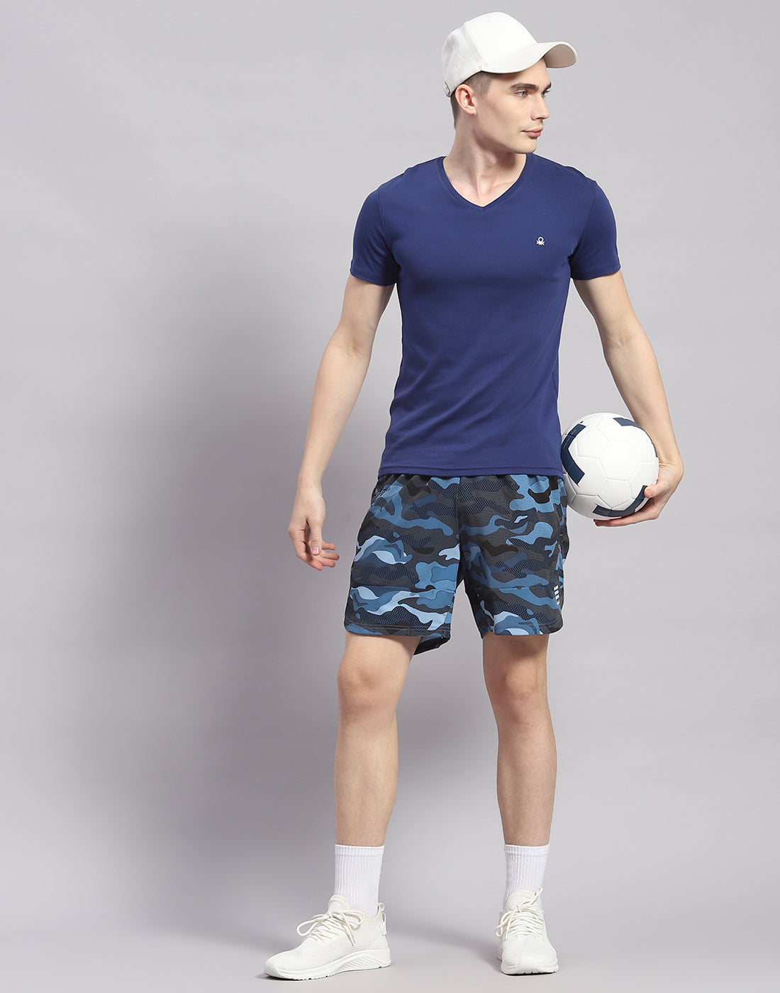 Rock.it Men Blue Printed Short