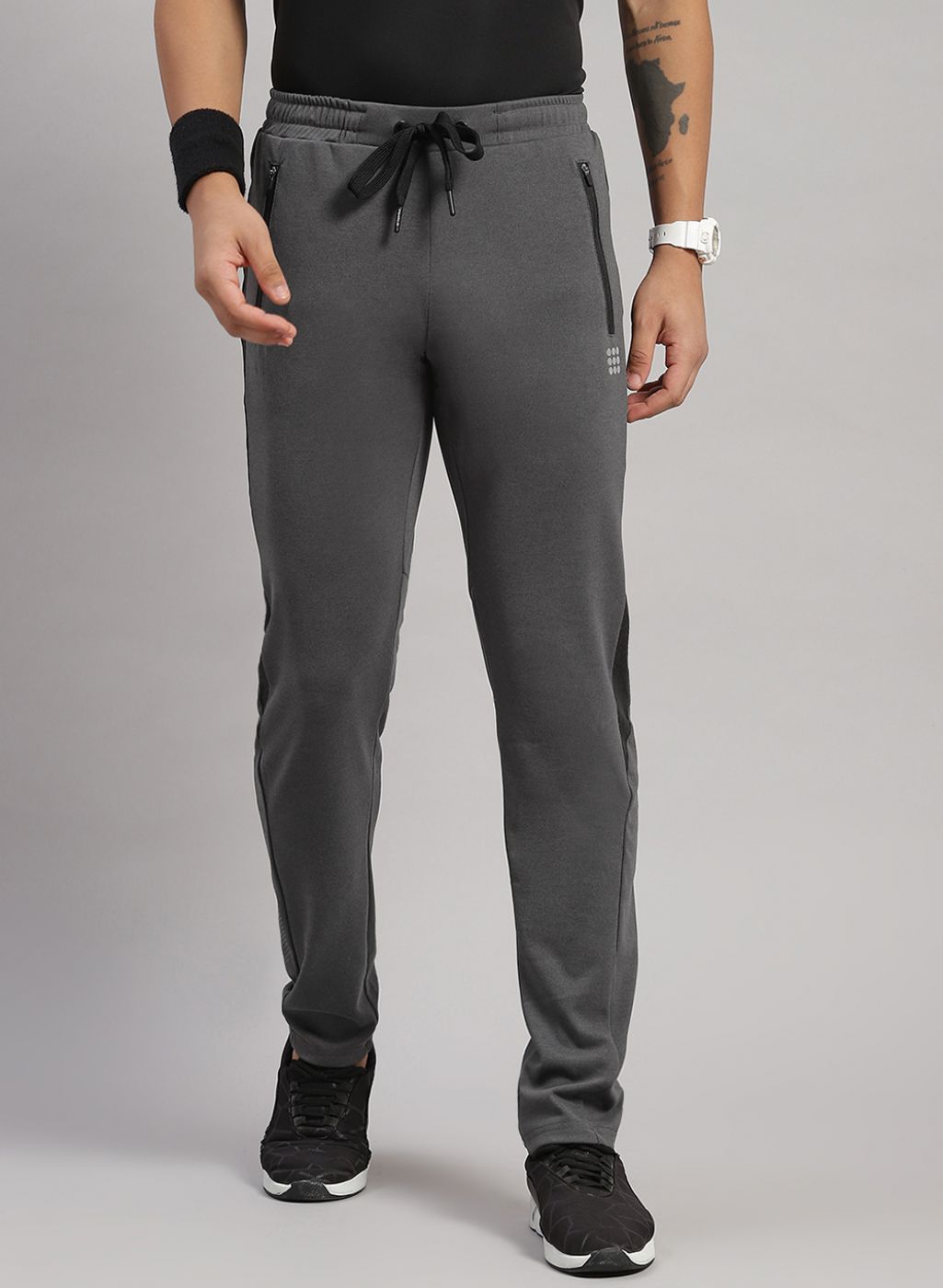 Rock.it Men Grey Regular Fit Lower