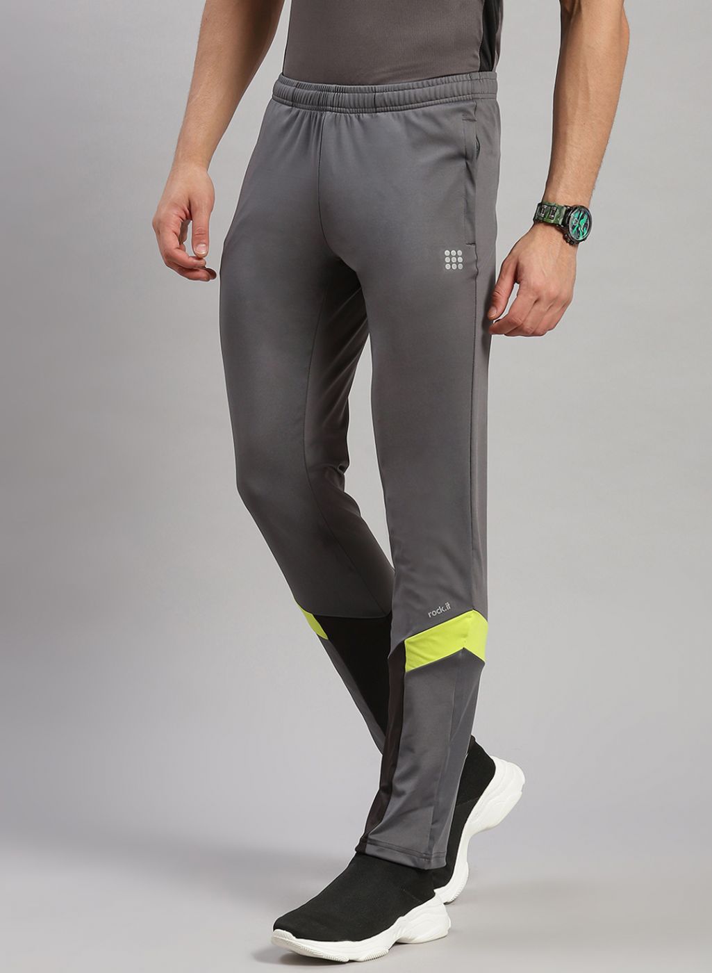 Rock.it Men Grey Regular Fit Lower