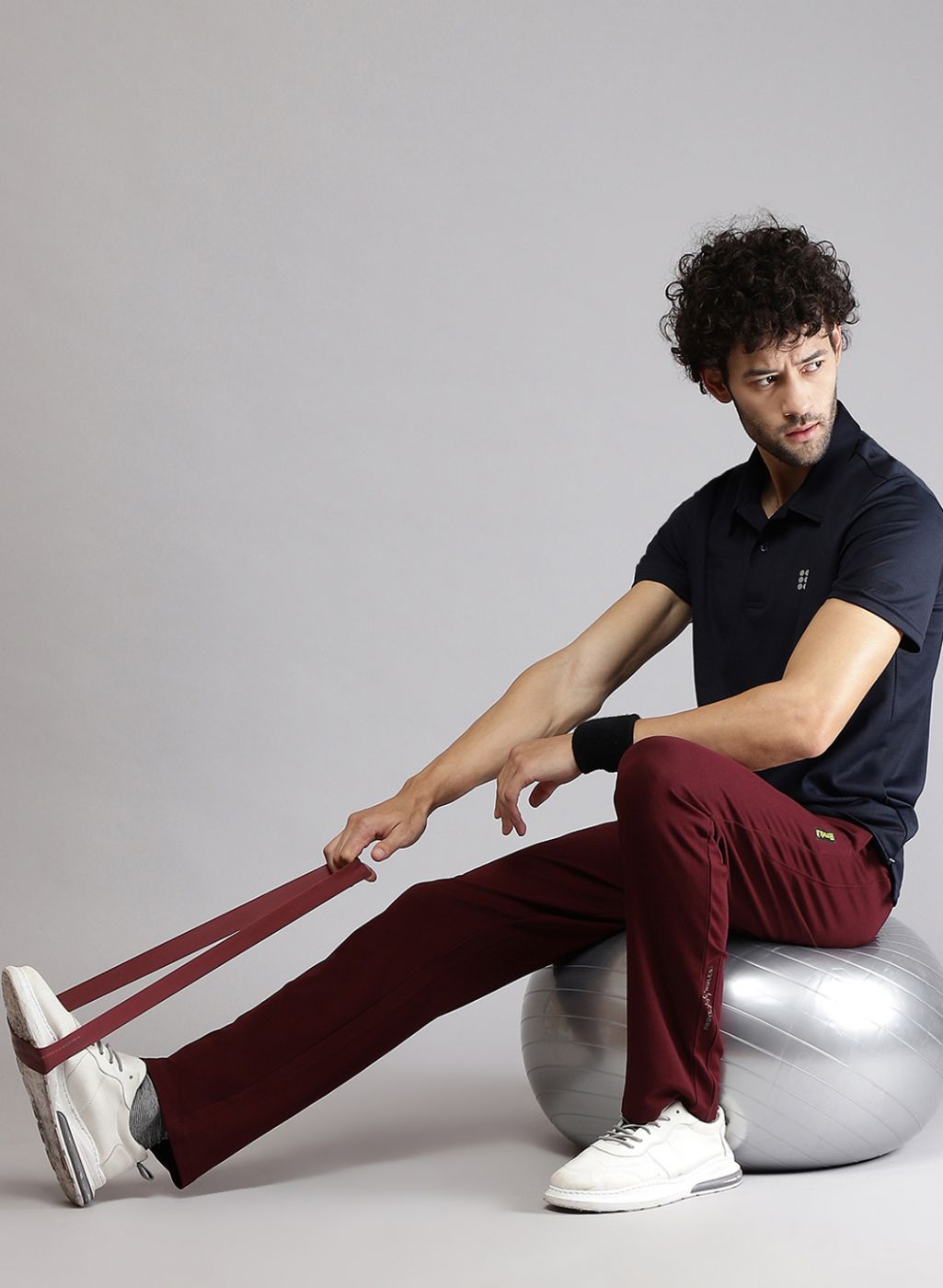 Rock.it Men Burgundy Smart Fit Lower