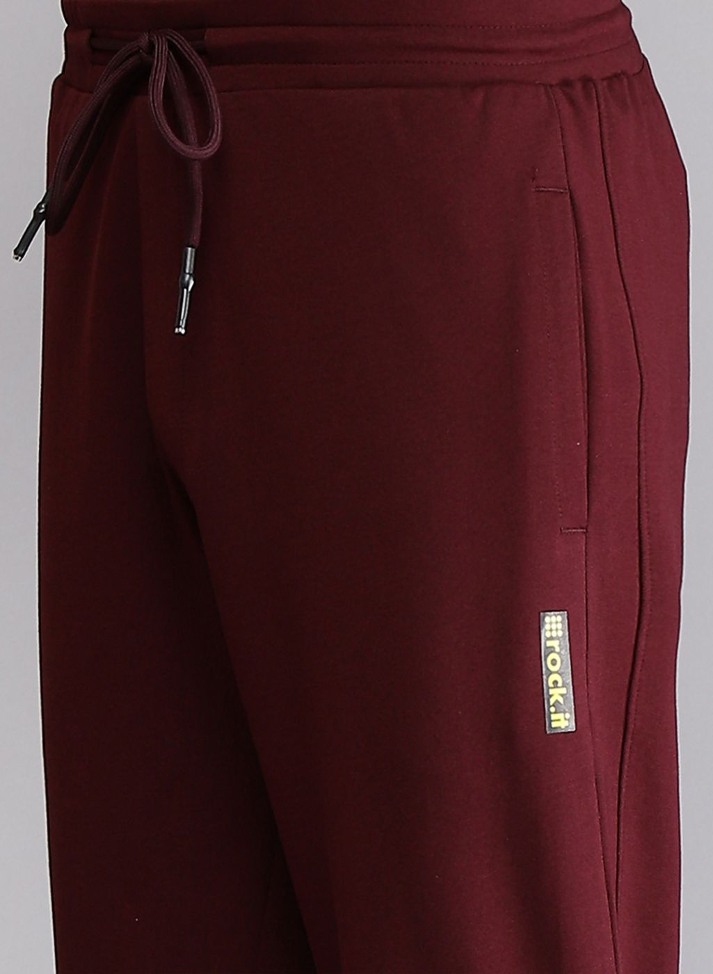 Rock.it Men Burgundy Smart Fit Lower