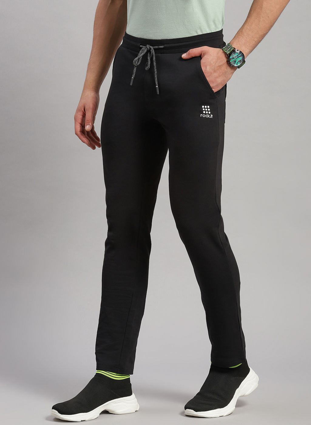 Rock.it Men Black Smart Fit Lower