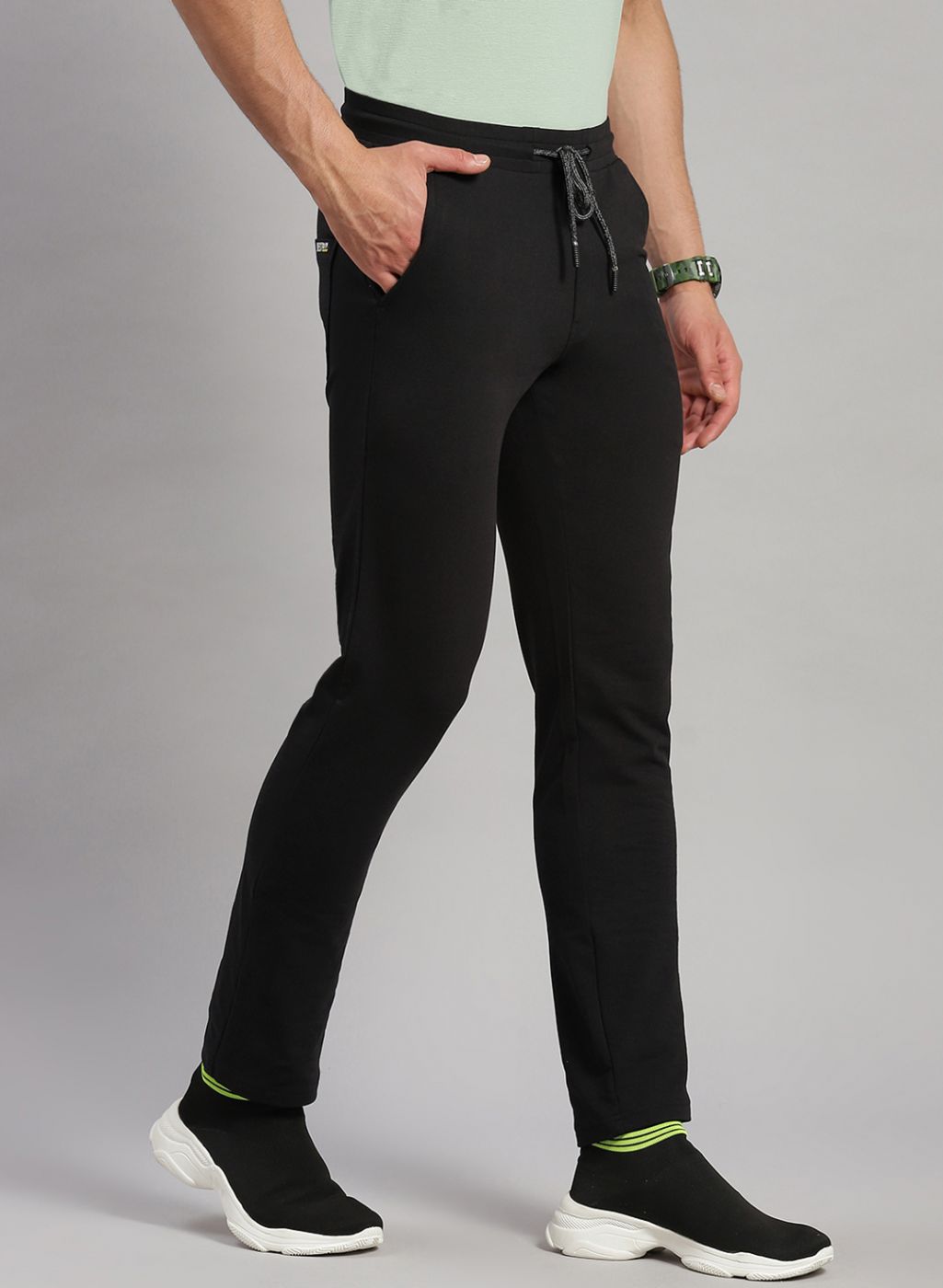 Rock.it Men Black Smart Fit Lower