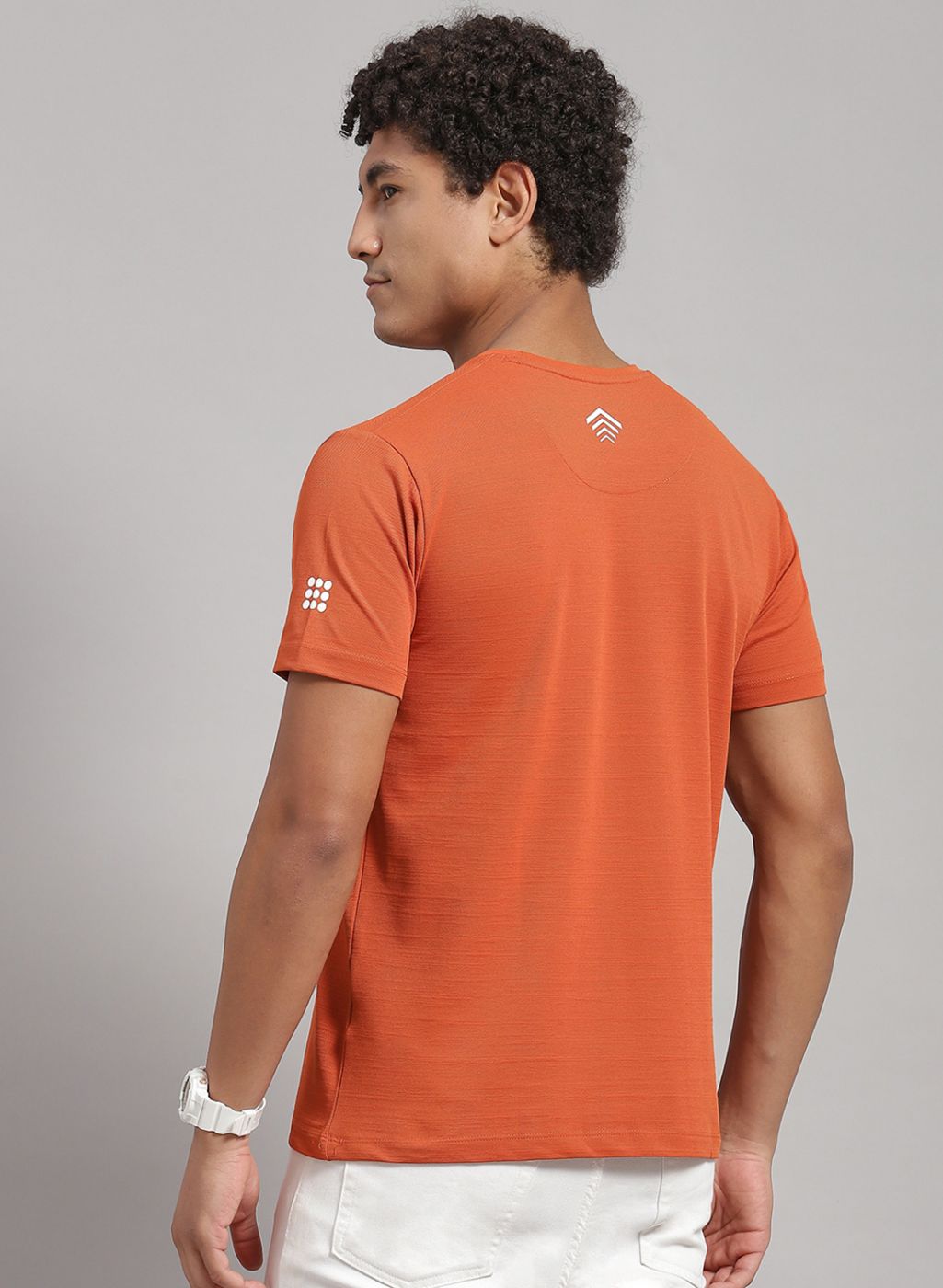 Rock.it Men Orange Printed T-Shirt