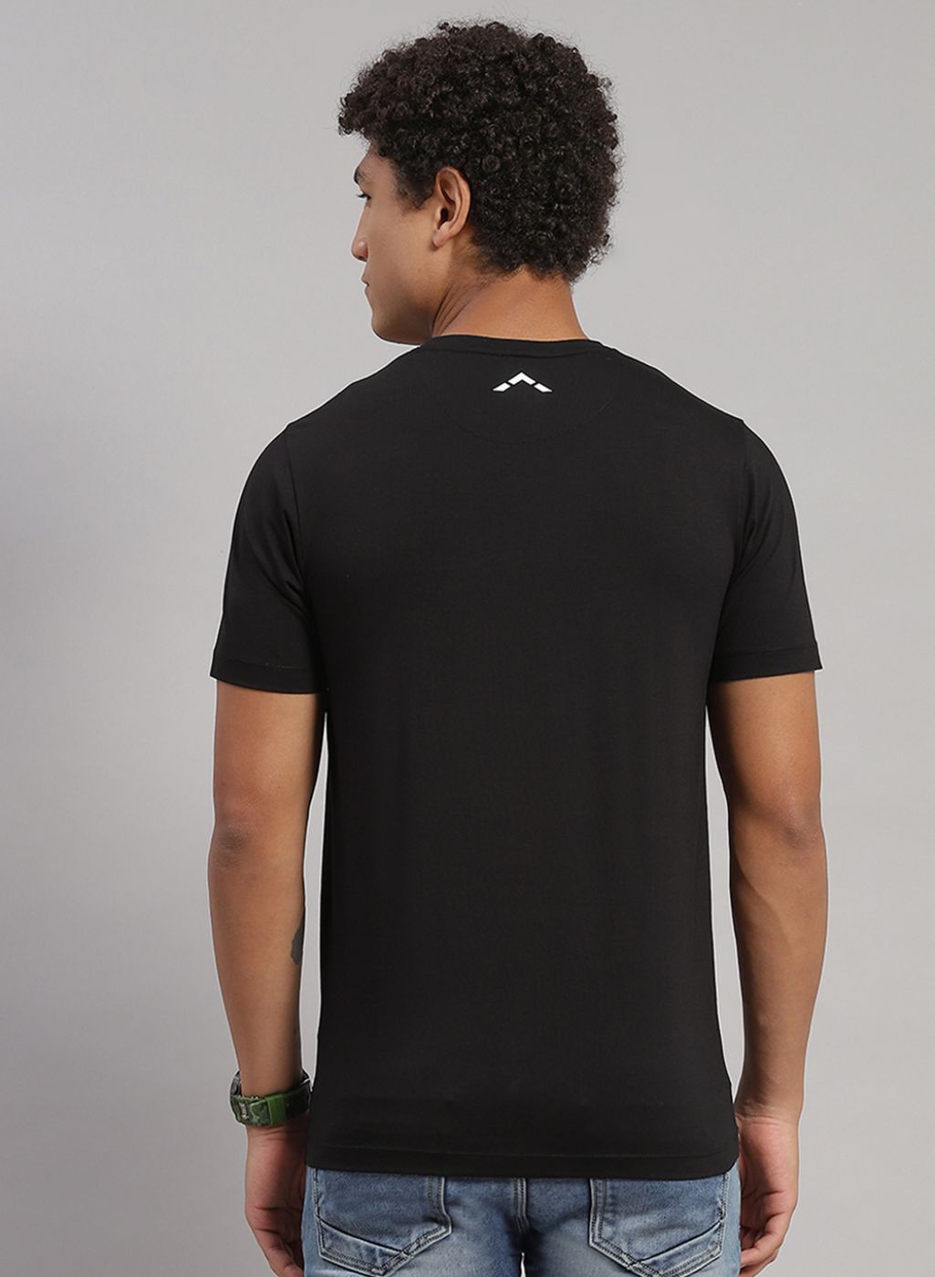 Rock.it Men Black Printed T-Shirt