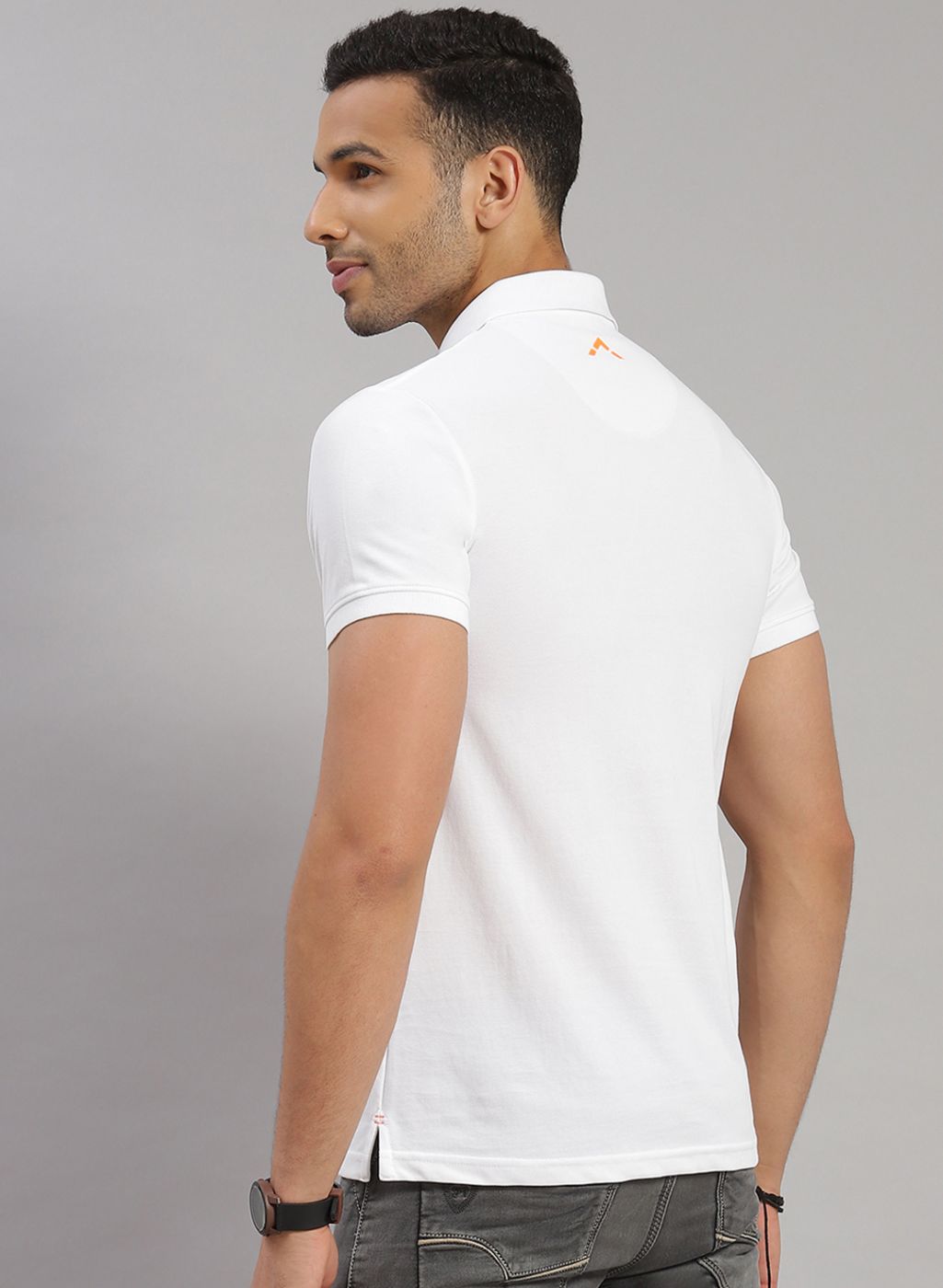 Rock.it Men White Solid T-Shirt
